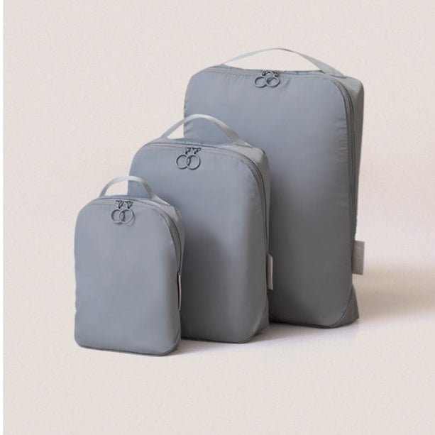 Minimalist Travel Packing Cubes Bag – 3 Clothing Bags + Matching Shoe Case - Ever Lasting
