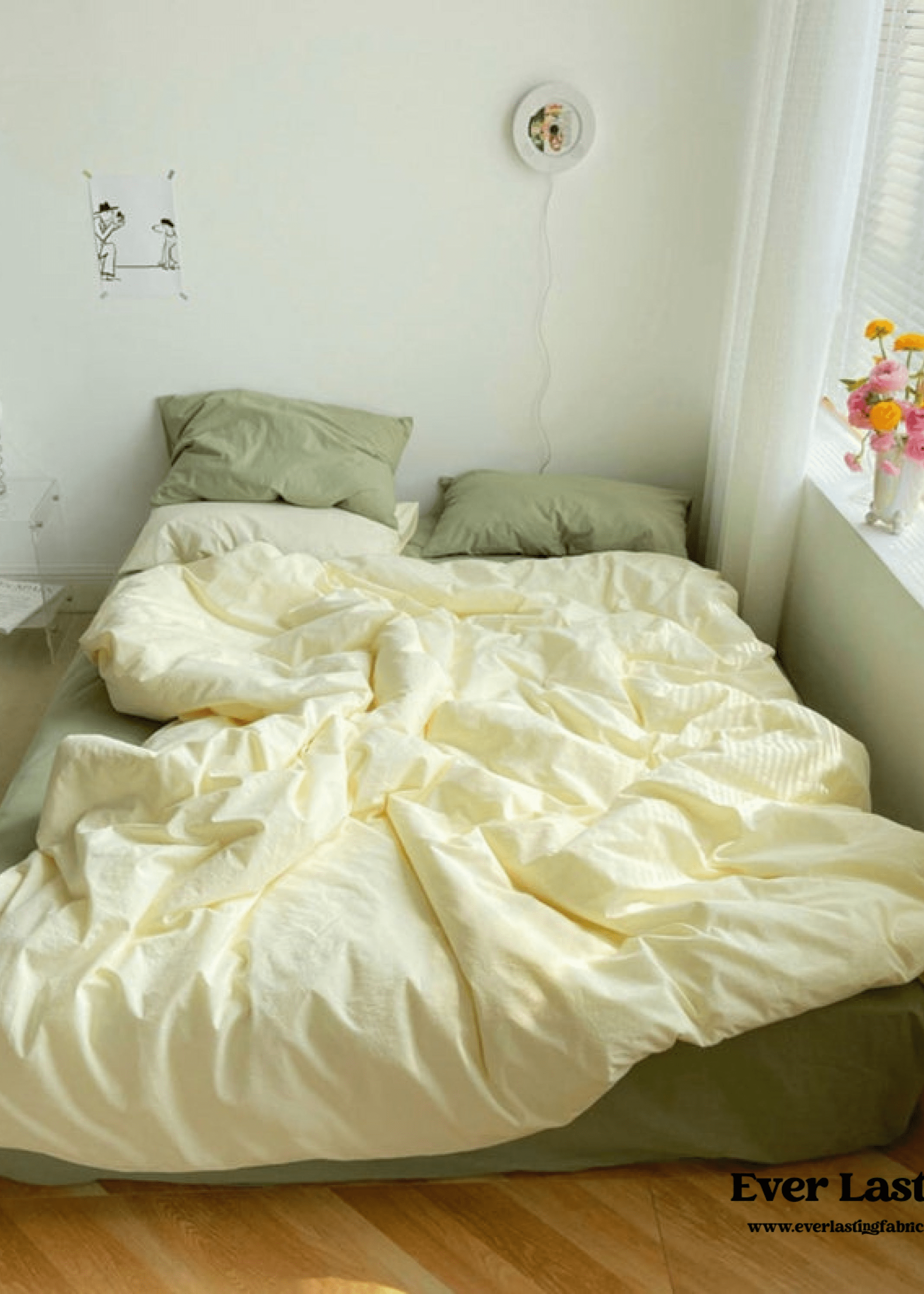 - Ever Lasting - Mixed Color Bedding Set / Green + Yellow - Bedding Set - Ever Lasting