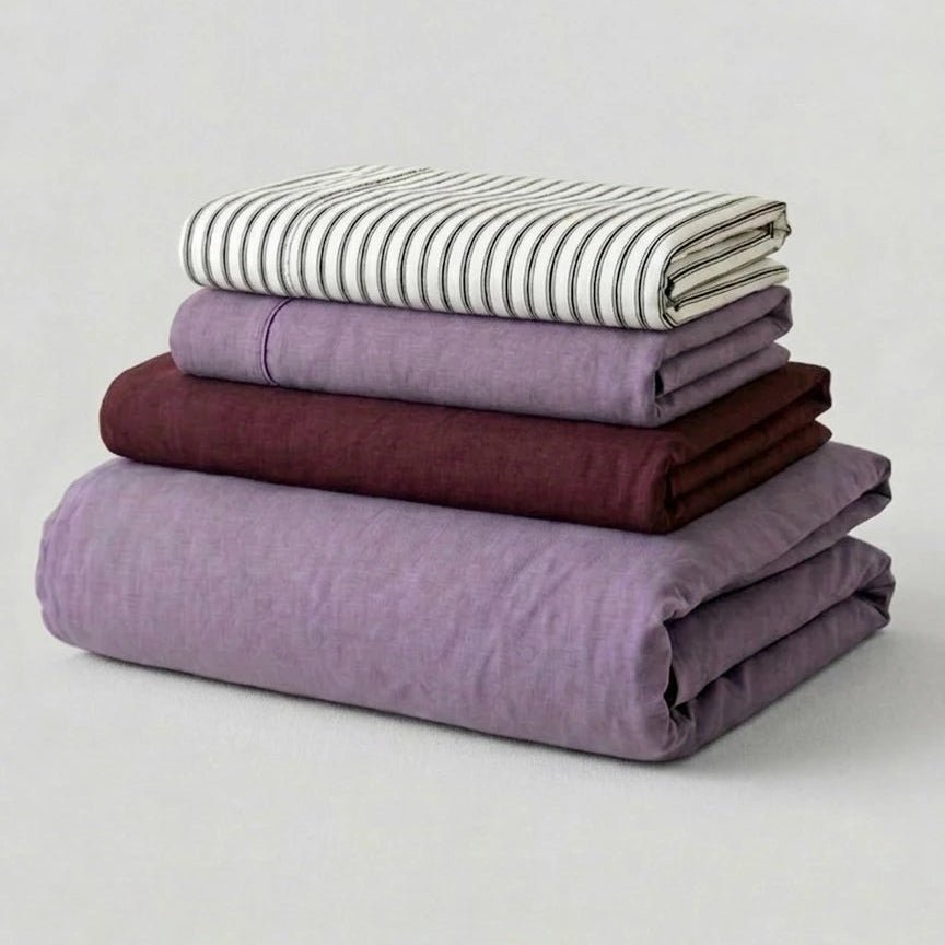 - Ever Lasting - Mixed Color Berry Crush Washed Cotton Bedding Bundle - Bedding Bundle - Ever Lasting