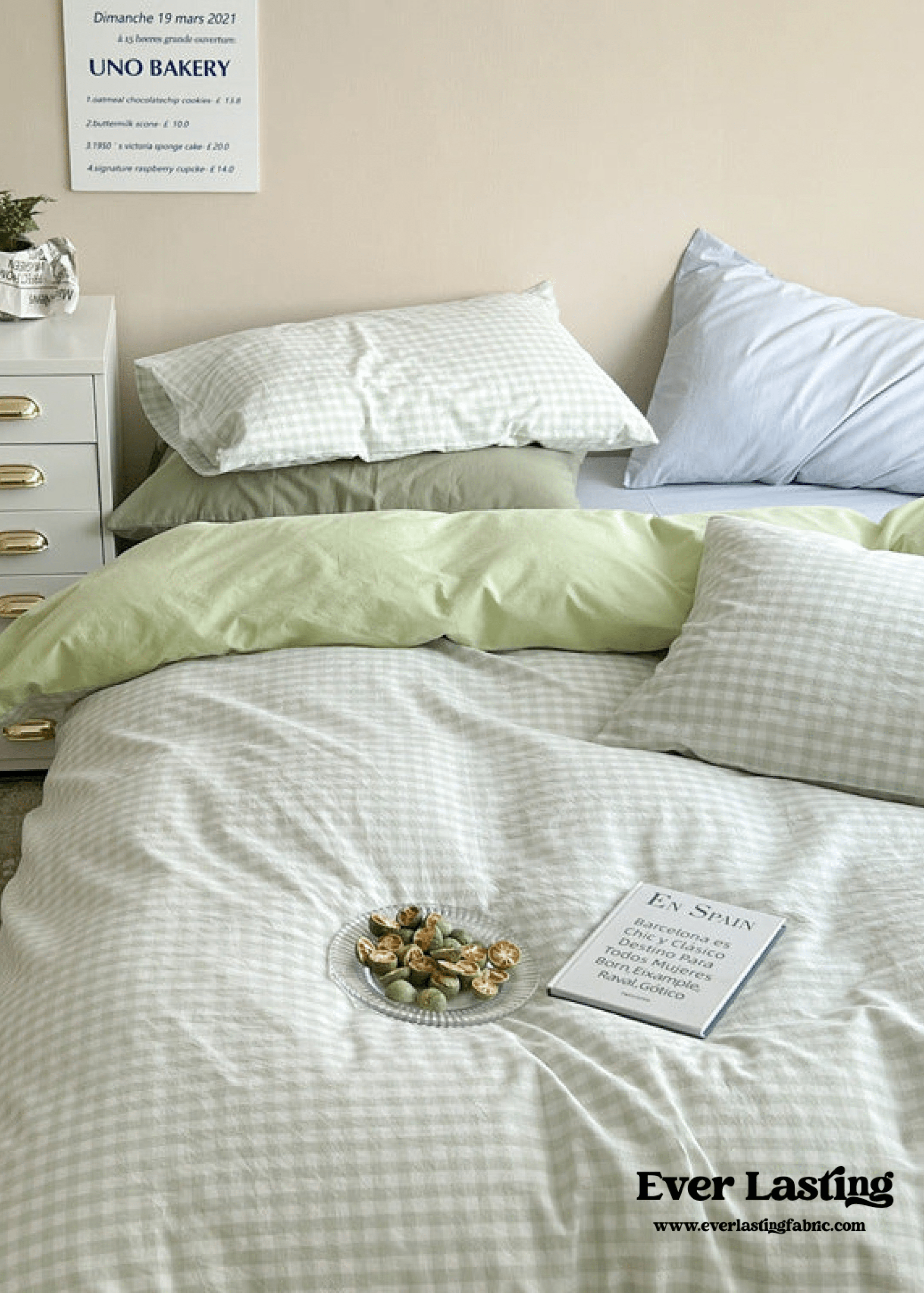 - Ever Lasting - Mixed Gingham Duvet Cover (4 Colors) - Duvet Cover - Ever Lasting