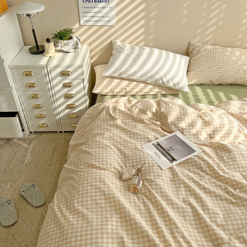 - Ever Lasting - Mixed Gingham Duvet Cover (4 Colors) - Duvet Cover - Ever Lasting