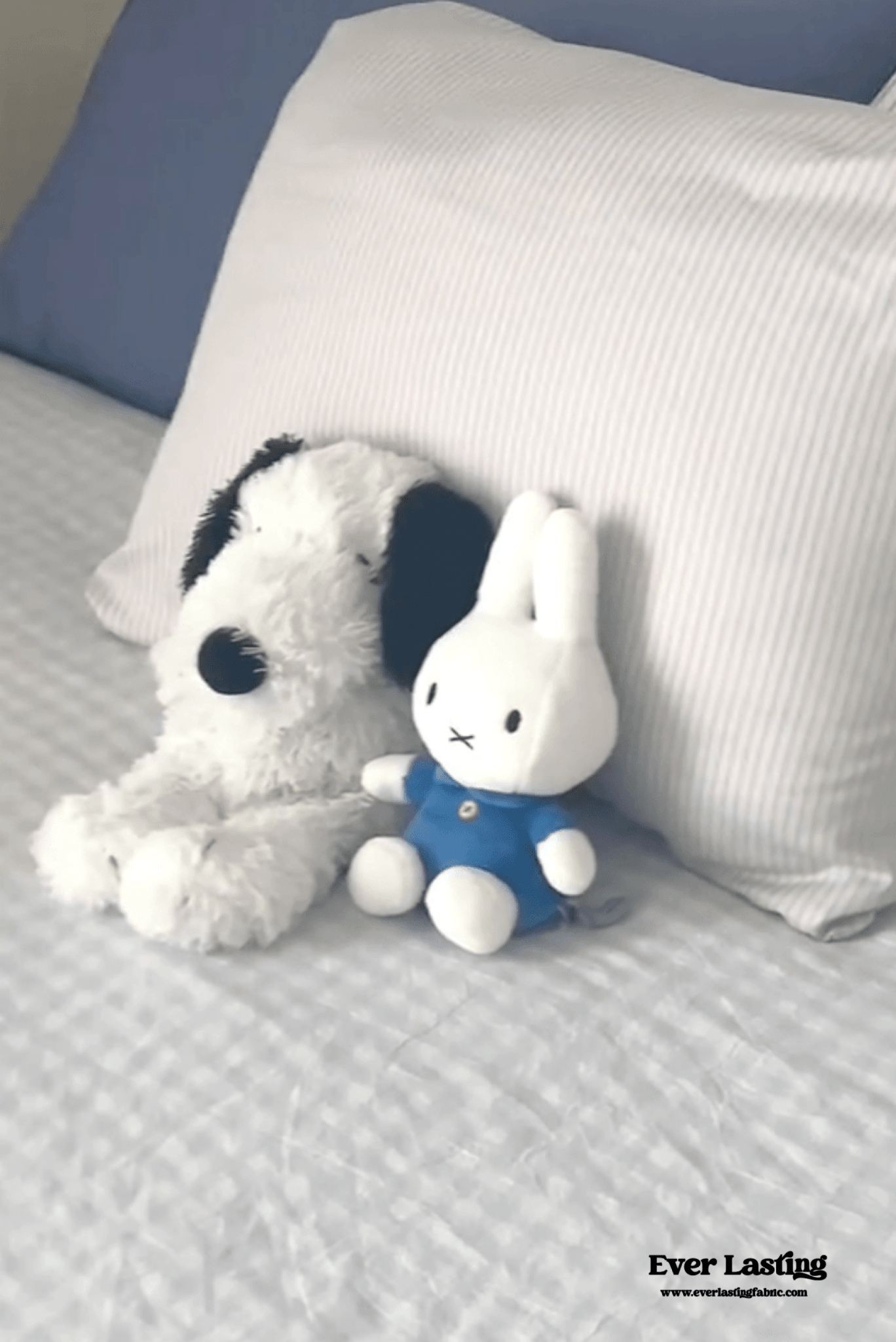 Mixed Gingham Striped Bedding Set / Blue - Ever Lasting