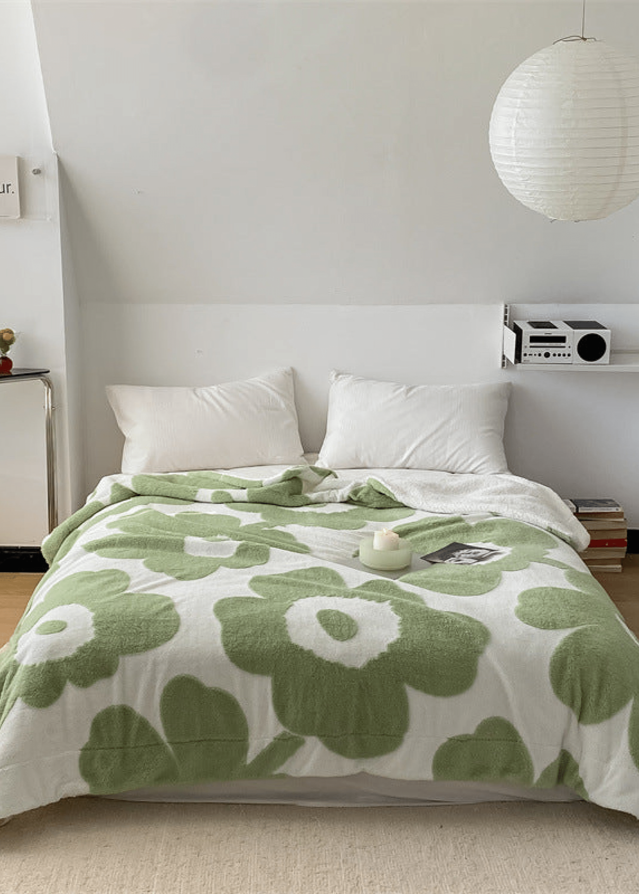 - Ever Lasting - Mixed Velvet Wool Jacquard Floral Blanket (6 Colors) - Blankets - Ever Lasting