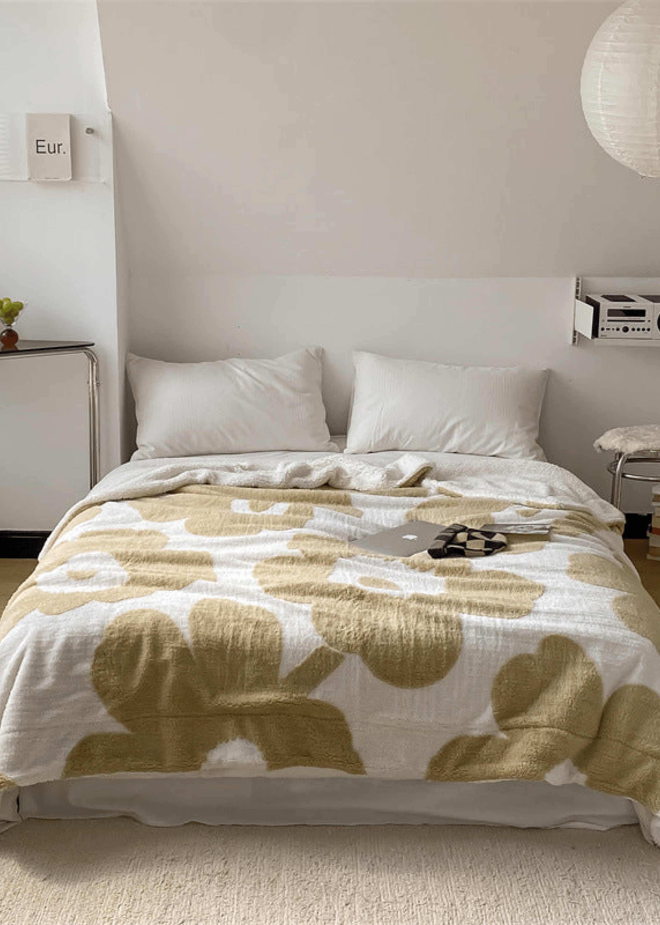 - Ever Lasting - Mixed Velvet Wool Jacquard Floral Blanket (6 Colors) - Blankets - Ever Lasting