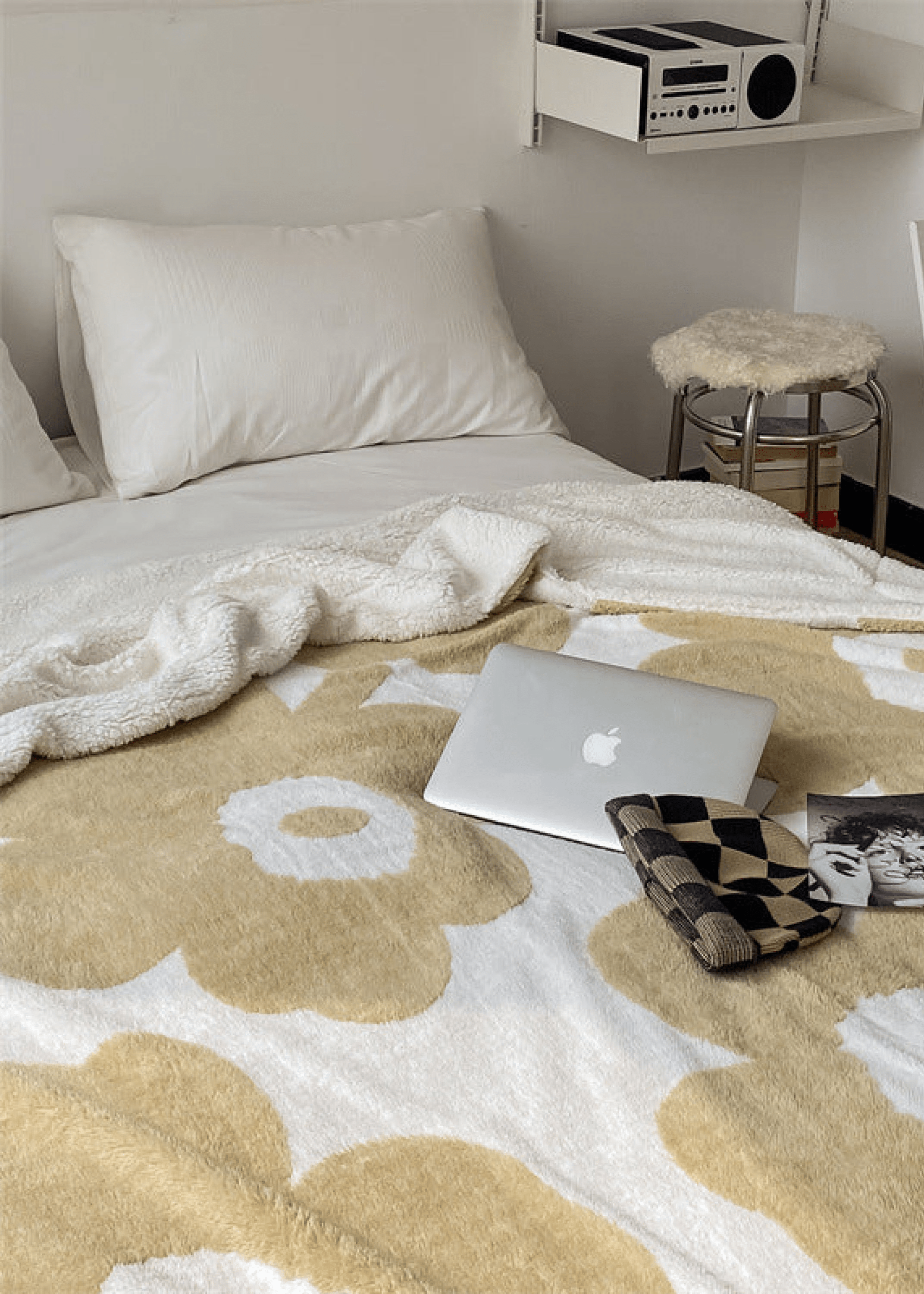 - Ever Lasting - Mixed Velvet Wool Jacquard Floral Blanket (6 Colors) - Blankets - Ever Lasting