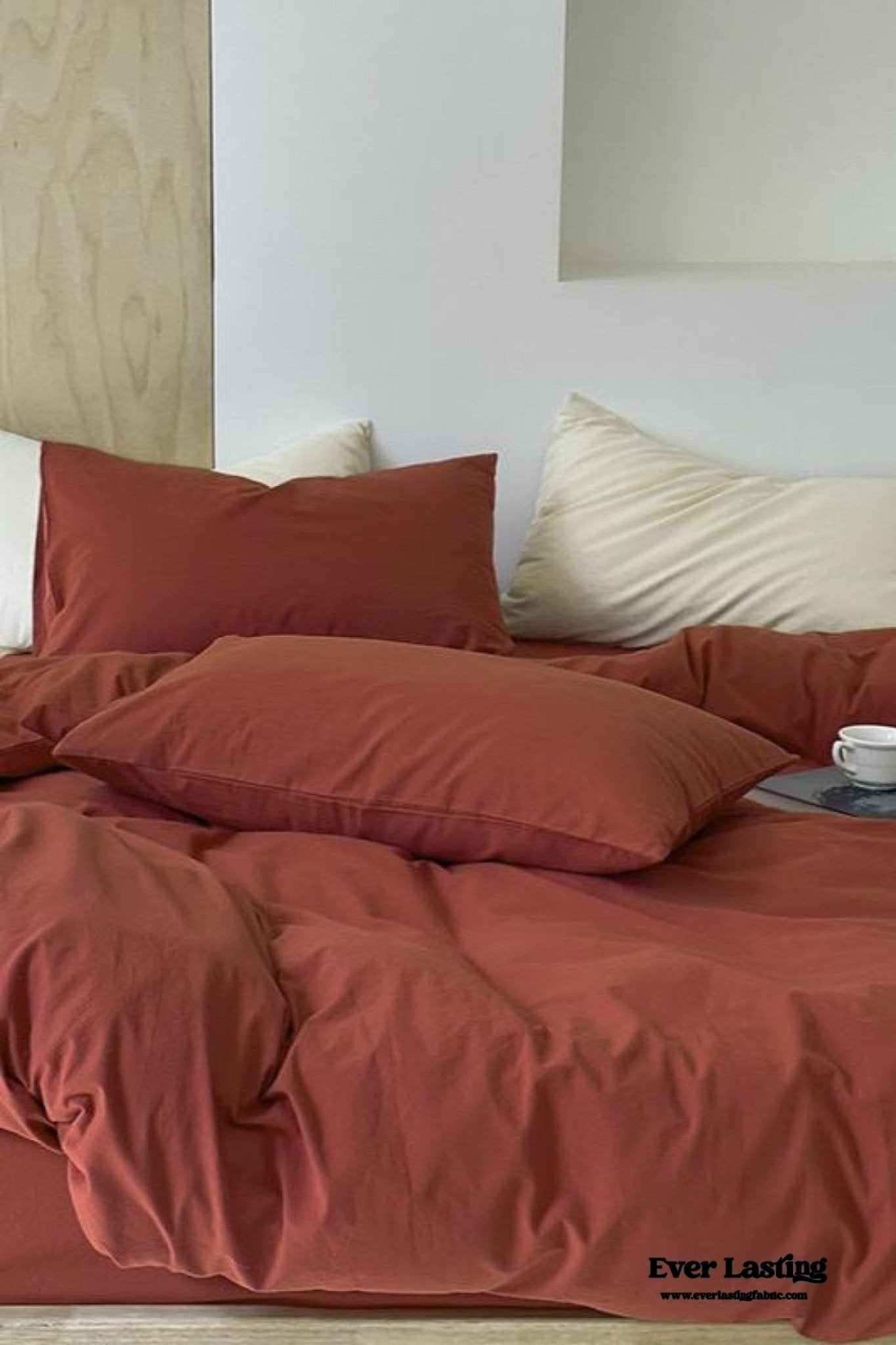 Modern Washed Cotton Bedding Set / Black - Ever Lasting