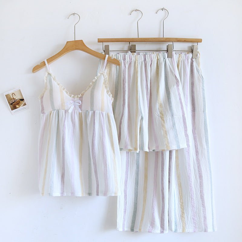 -Ever Lasting - Moonbeam Sleeveless & Short Pant Pajama Set / White -Pajamas -Ever Lasting