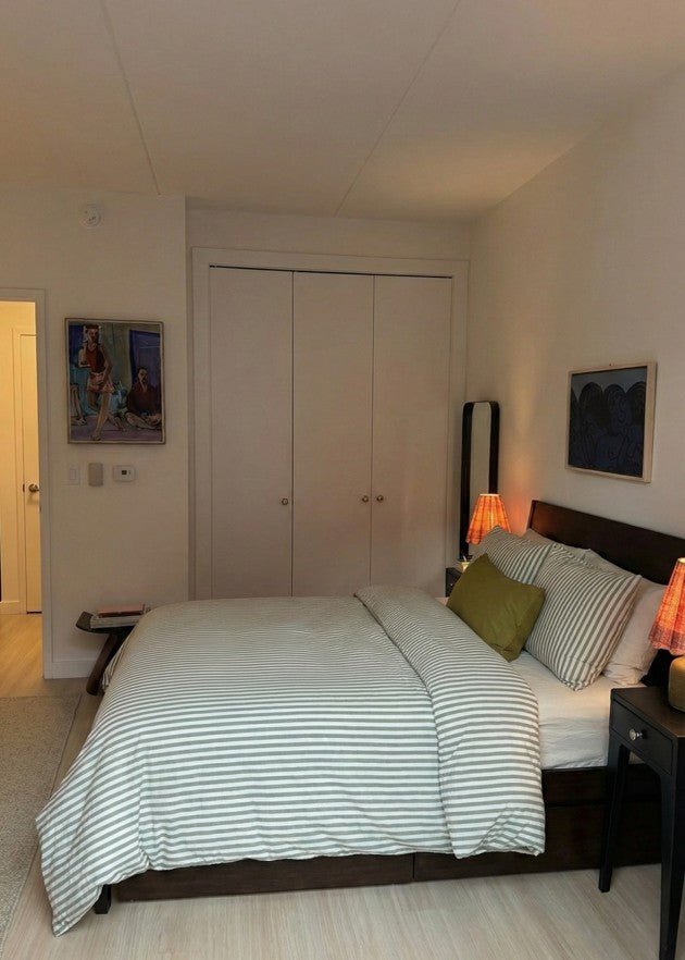 - Ever Lasting - Moss Green Striped Jacquard Bedding Set - Bedding Set - Ever Lasting