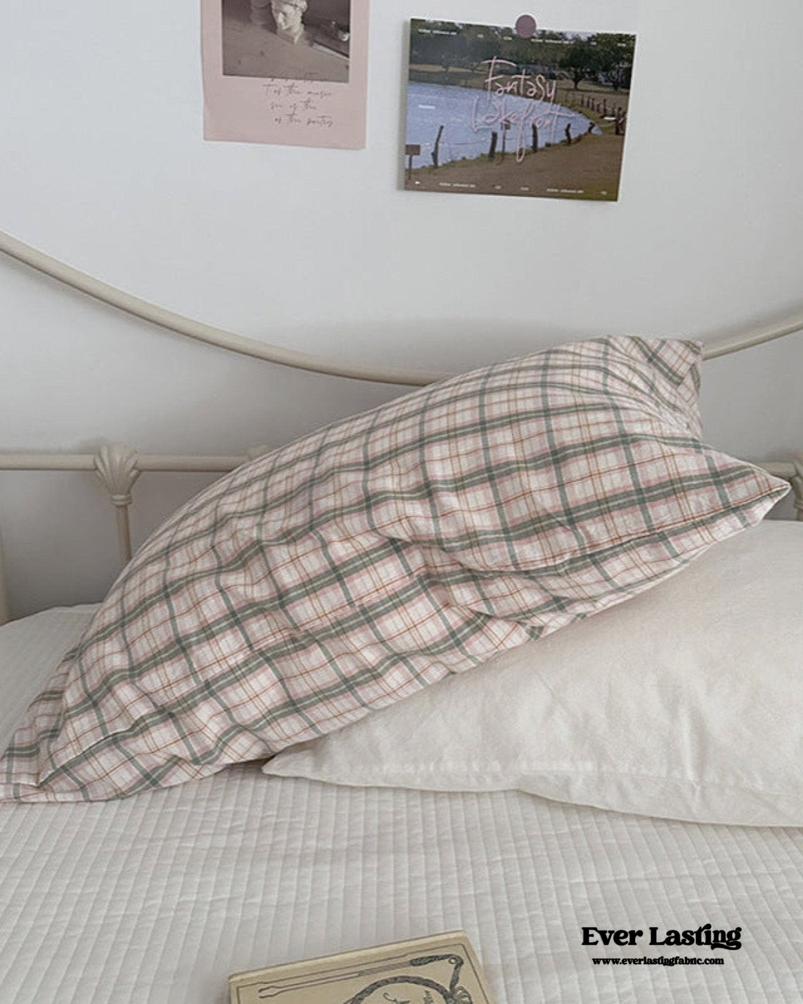 Muted Blush Cotton Pillowcase / Pink - Ever Lasting