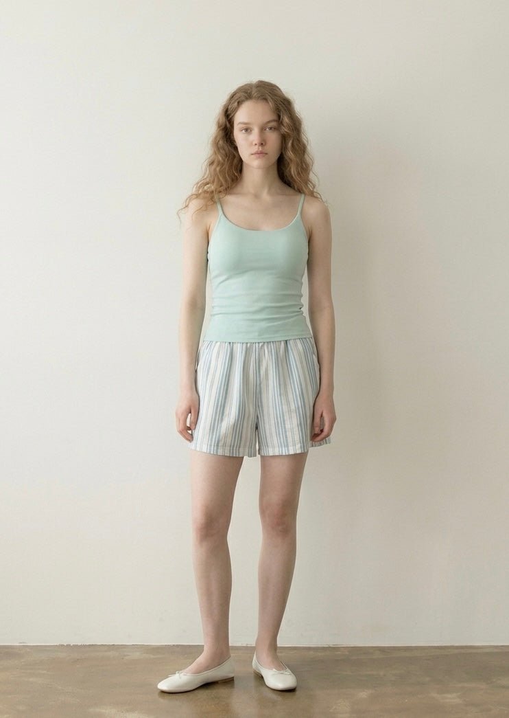 -Ever Lasting - Nerelle Sleeveless & Shorts Pajama Set / Blue -Pajamas -Ever Lasting