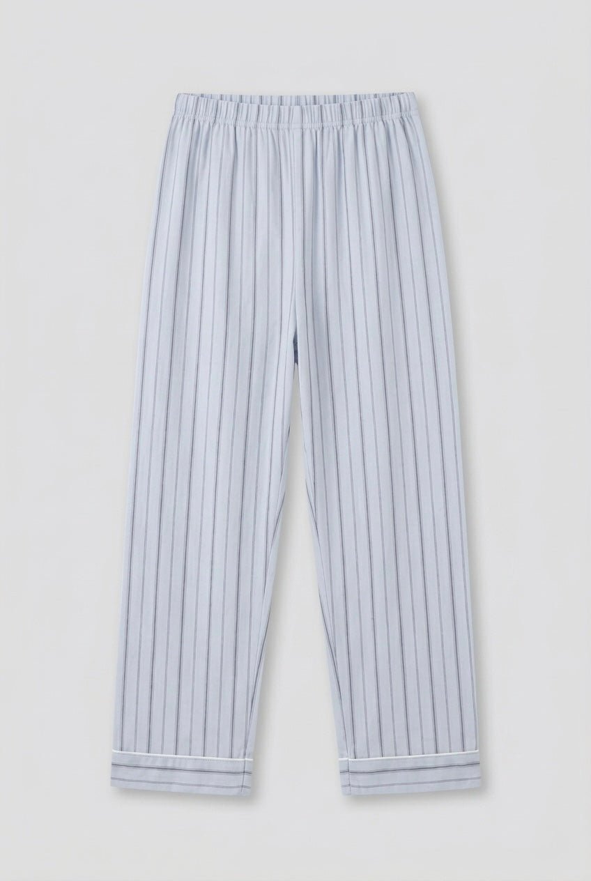 - Ever Lasting - Nyelle Double Gauze Striped Pajama Set / Blue - Pajamas - Ever Lasting
