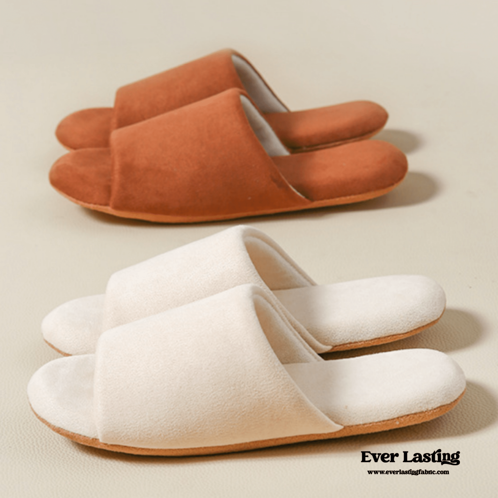 Open Toe Cotton House Slipper / Dark Gray - Ever Lasting