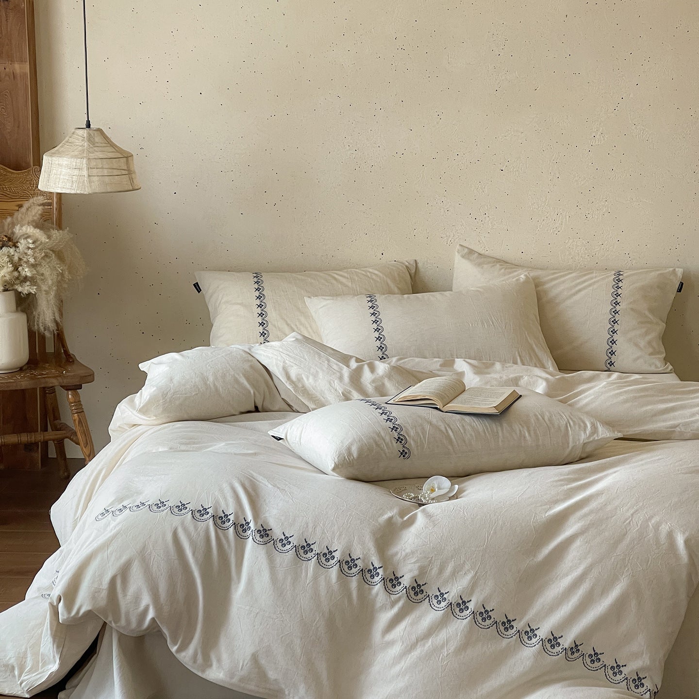 -Ever Lasting - Paisley Cross Stitch Bedding Bundle -Bedding Bundle -Ever Lasting