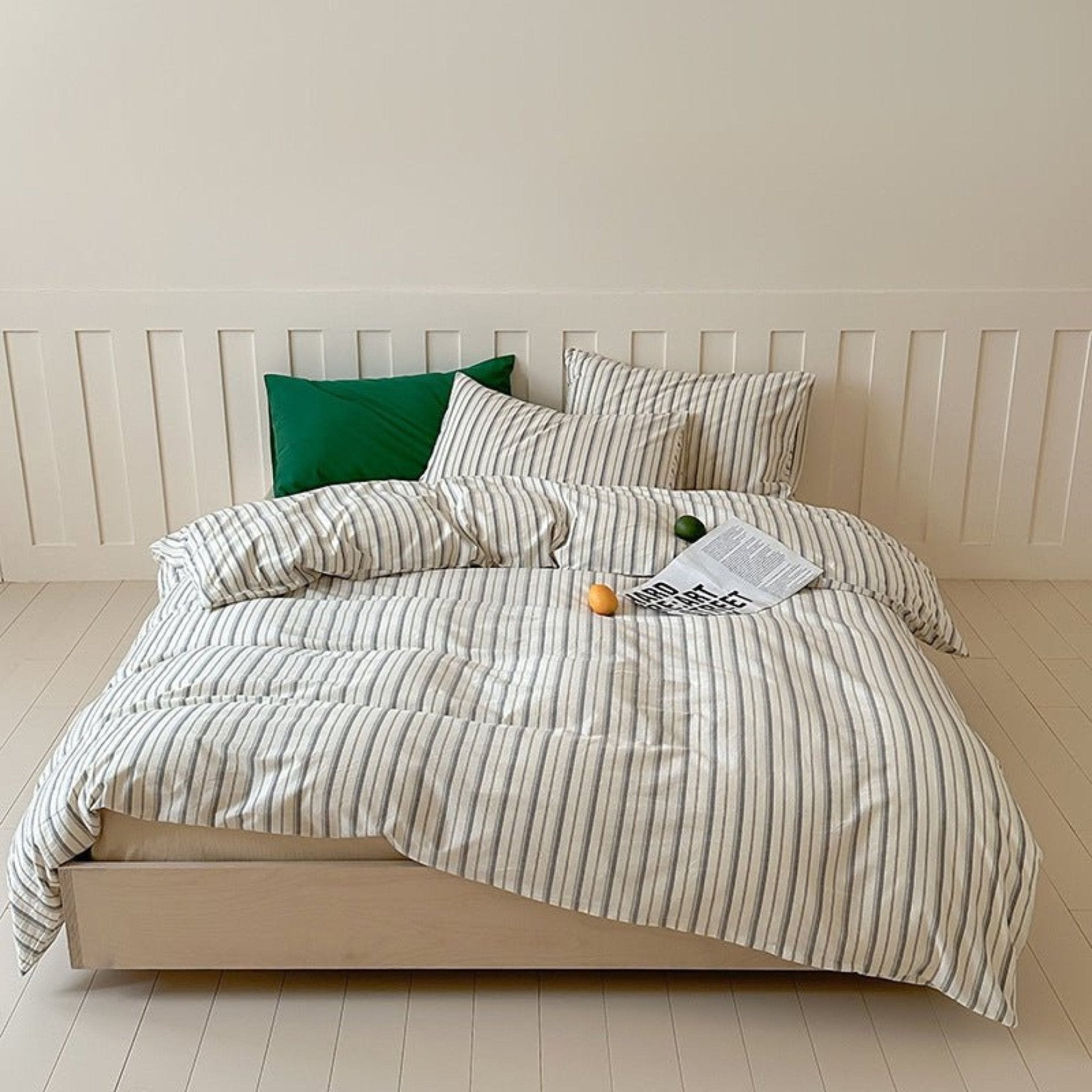 Parker Minimalist Striped Bedding Set / Pink - Ever Lasting