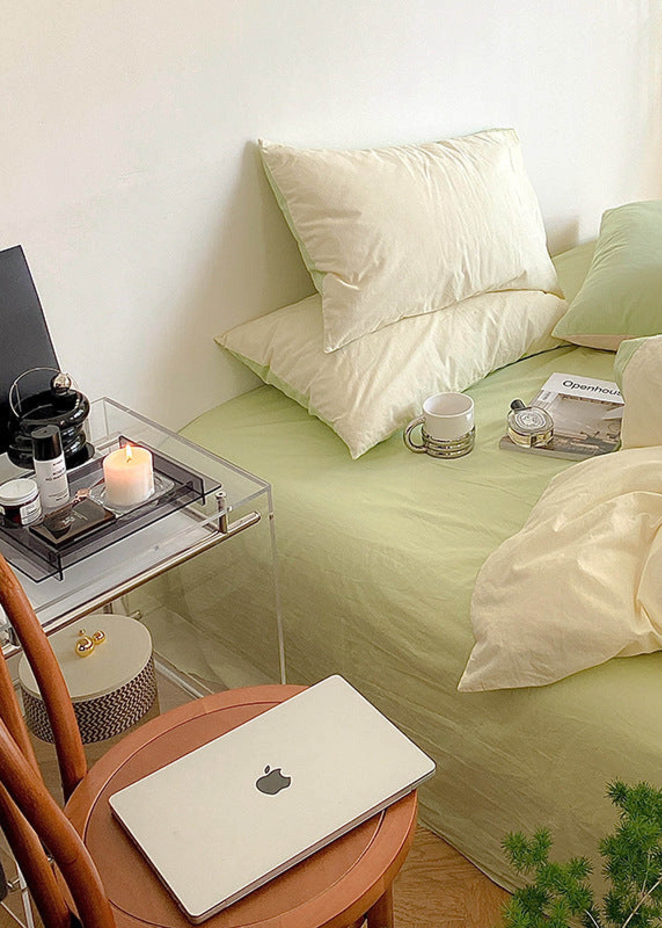 Pastel Duo Bedding Set / Yellow + Pink