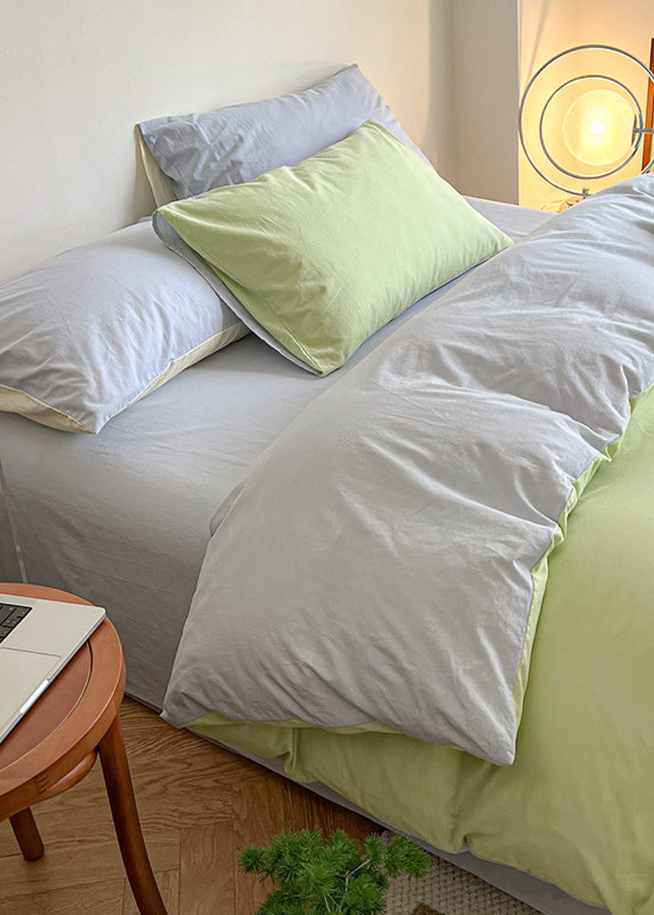 Pastel Duo Bedding Set / Yellow + Pink