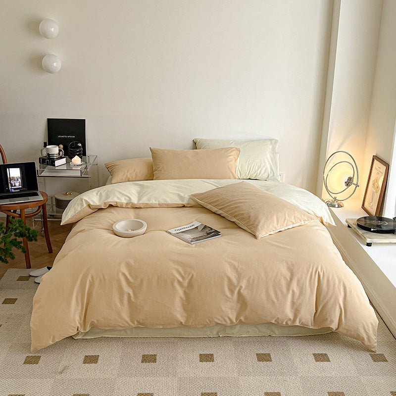 - Ever Lasting - Pastel Duo Bedding Set / Yellow + Pink - Bedding Set - Ever Lasting