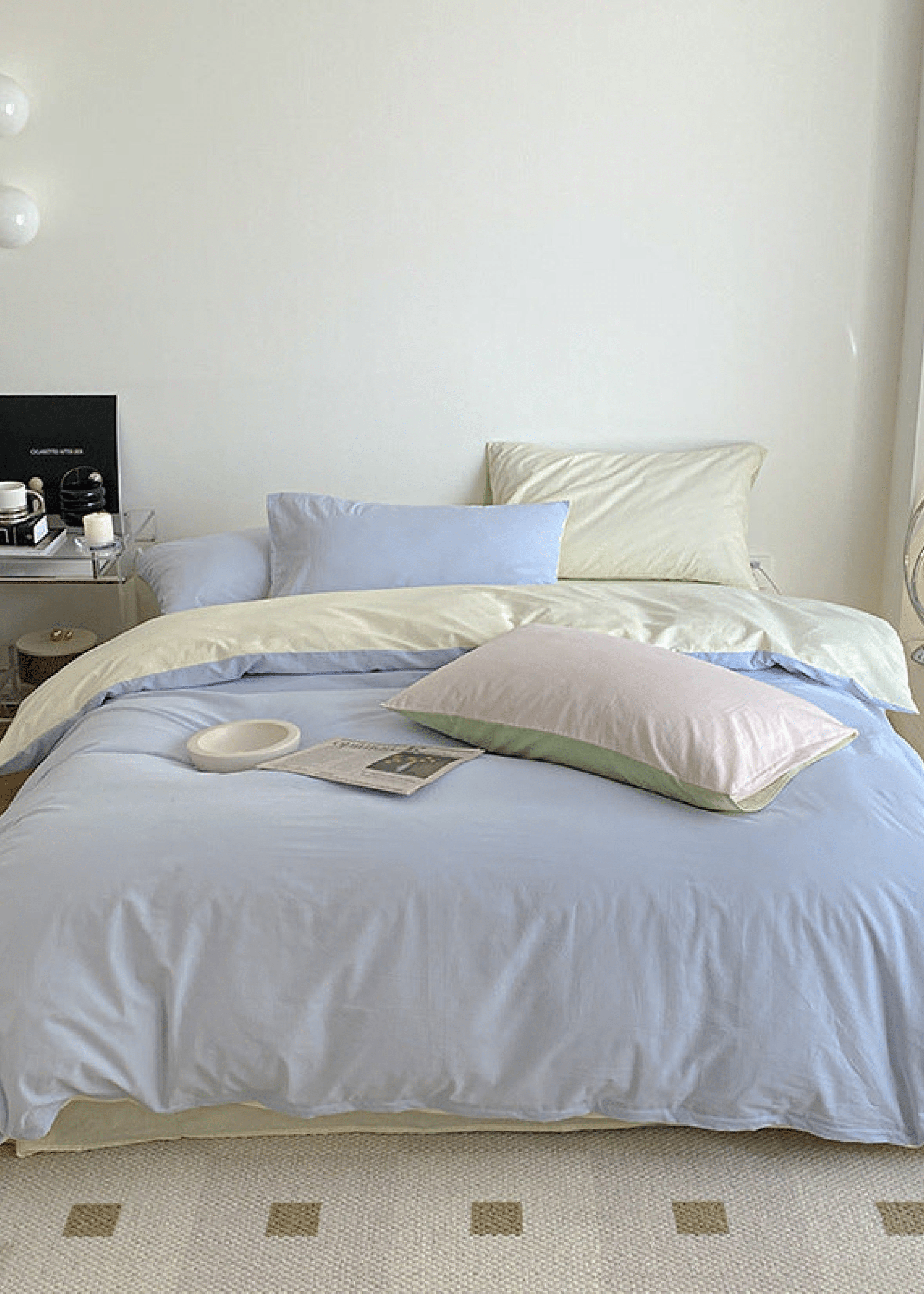 - Ever Lasting - Pastel Duo Bedding Set / Yellow + Pink - Bedding Set - Ever Lasting