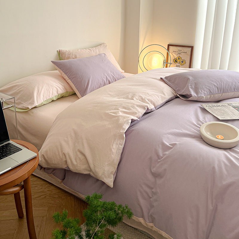 - Ever Lasting - Pastel Duo Bedding Set / Yellow + Pink - Bedding Set - Ever Lasting