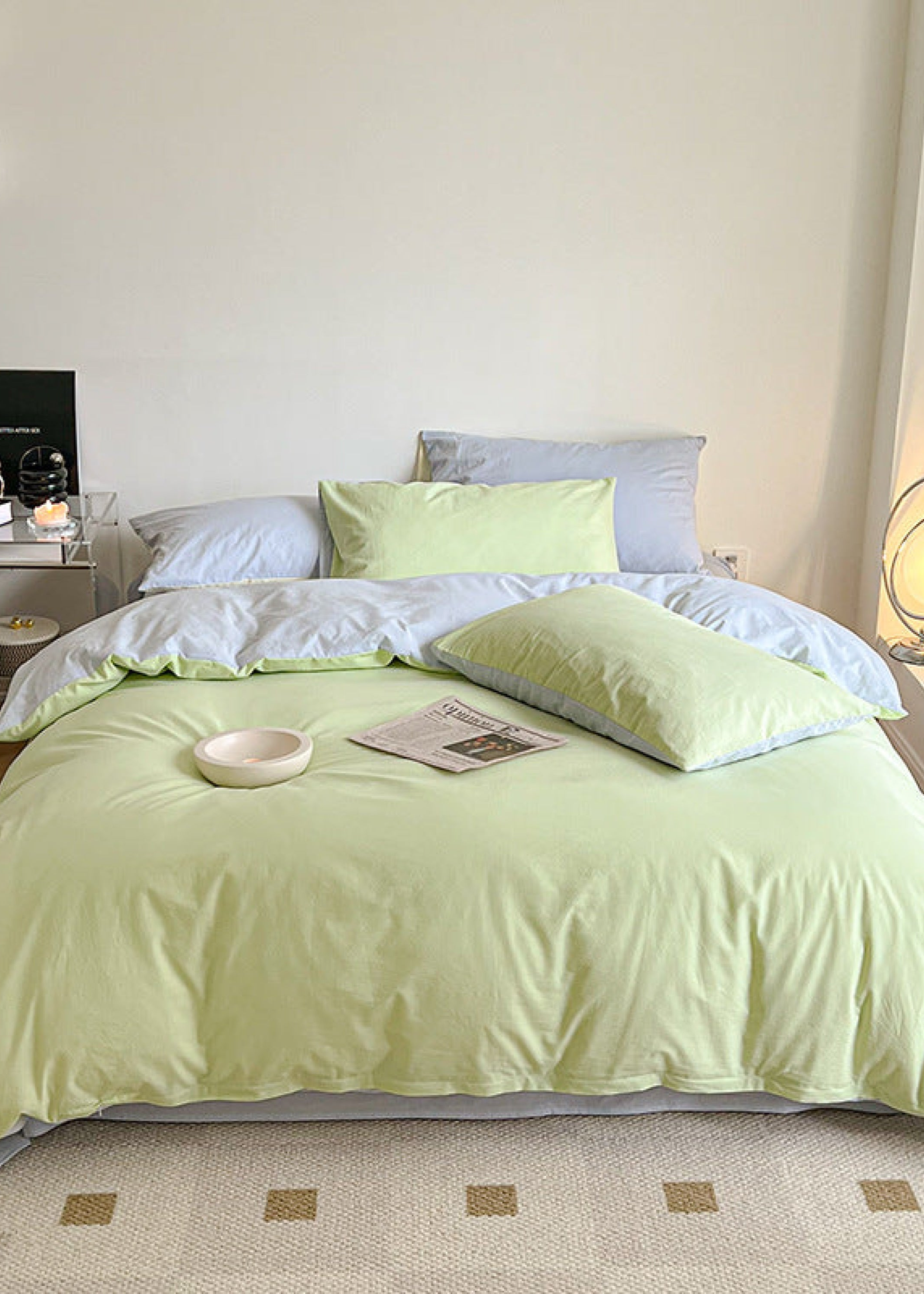 Pastel Duo Bedding Set / Yellow + Pink