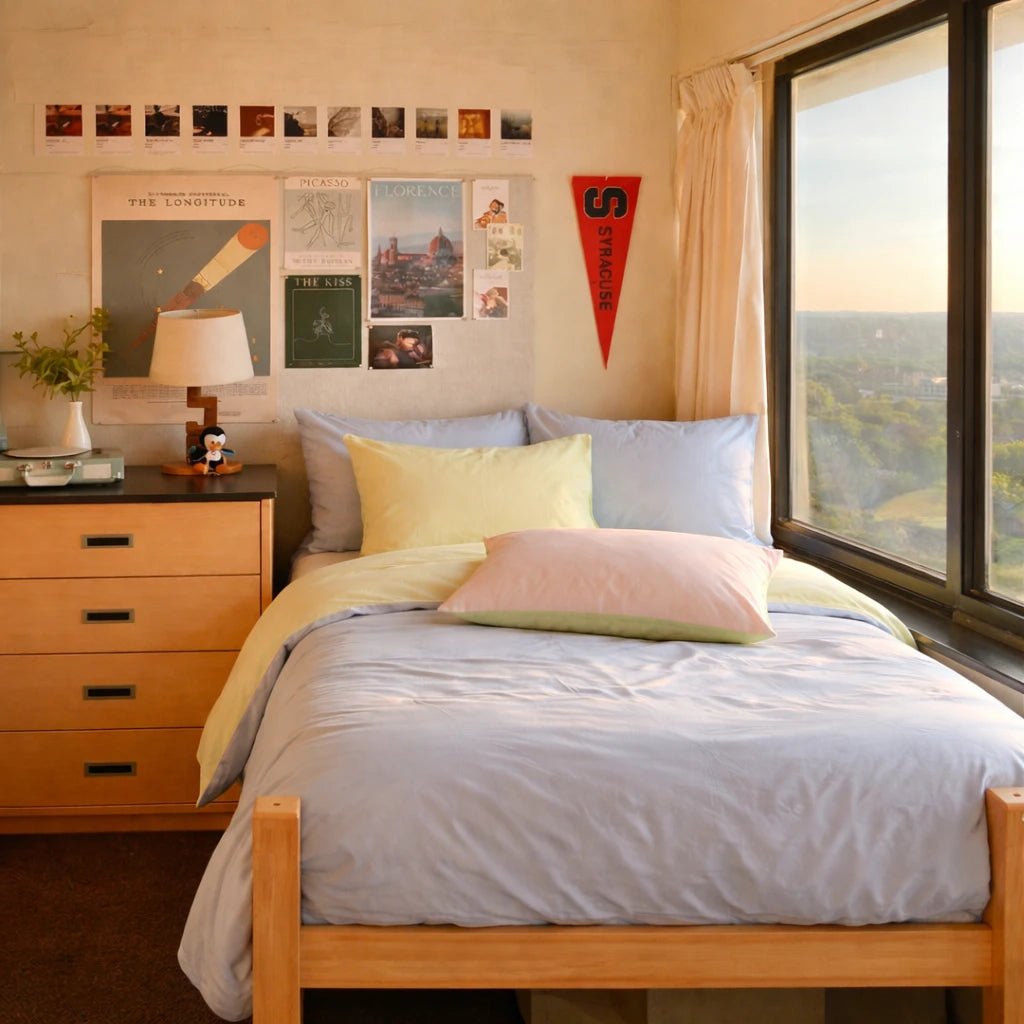 - Ever Lasting - Pastel Duo Small Room Bedding Set / Blue + Yellow - Bedding Set - Ever Lasting