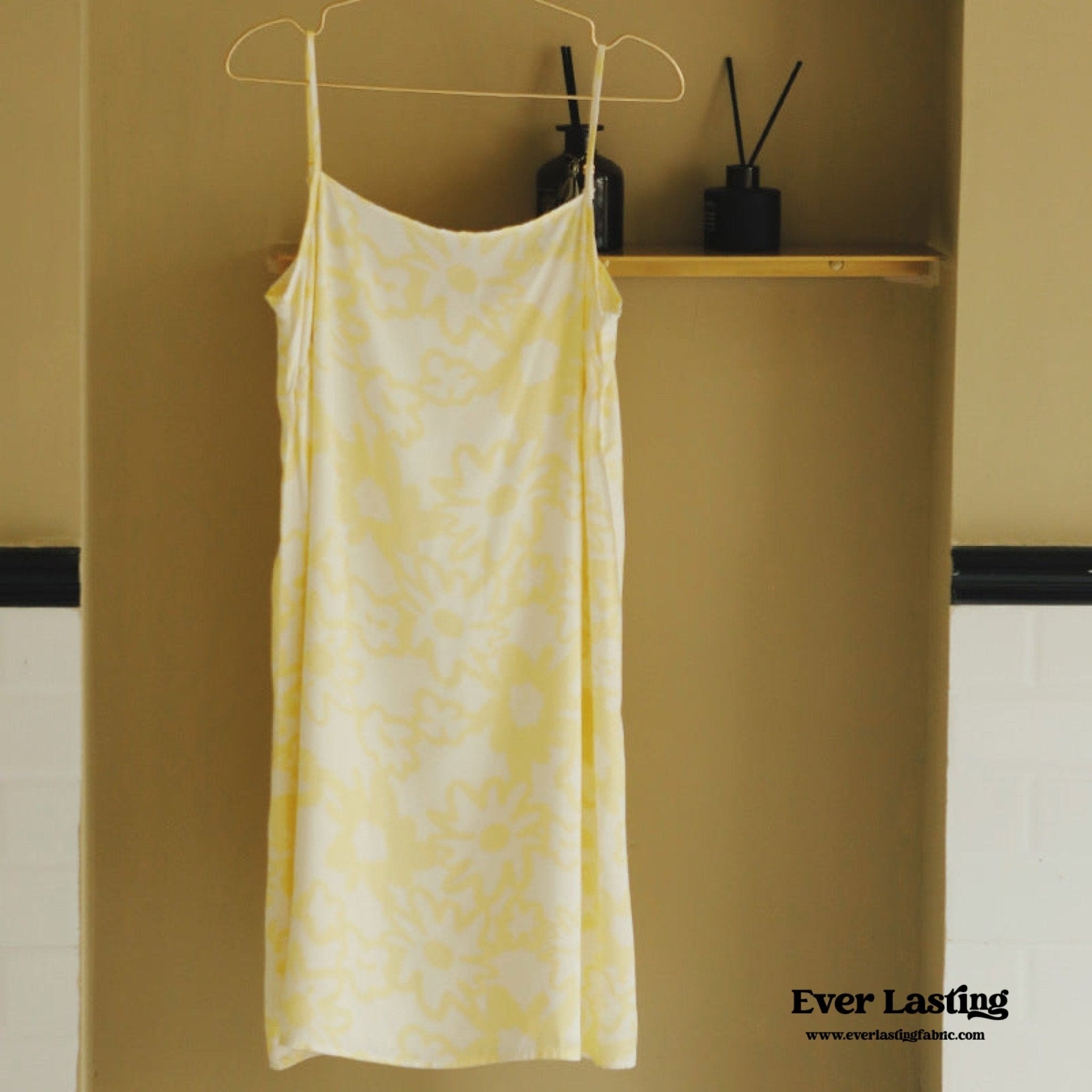 Pastel Yellow Floral Summer Slip - Ever Lasting