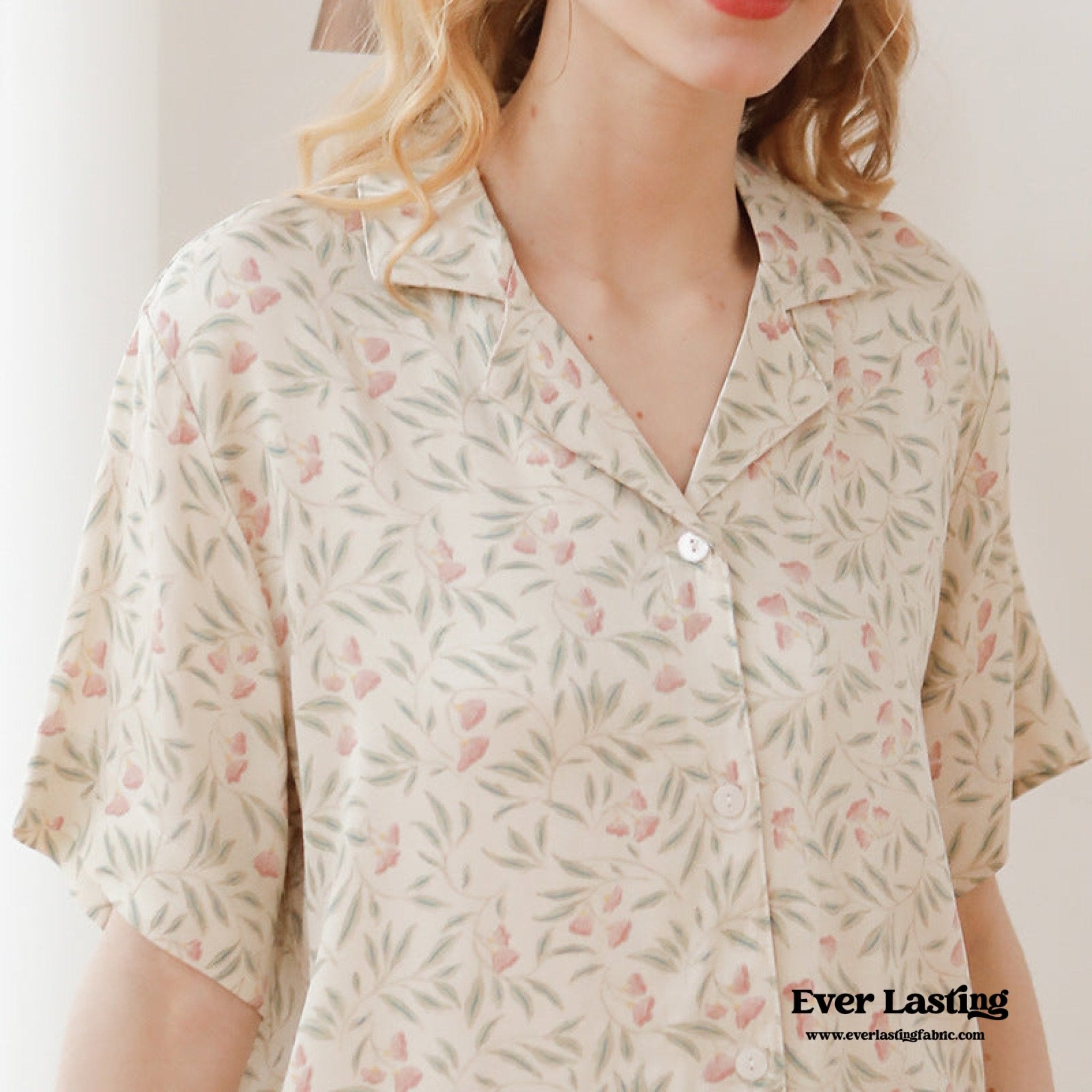 Pastoral Floral Long - Sleeve Long - Pants Pajama Set - Ever Lasting
