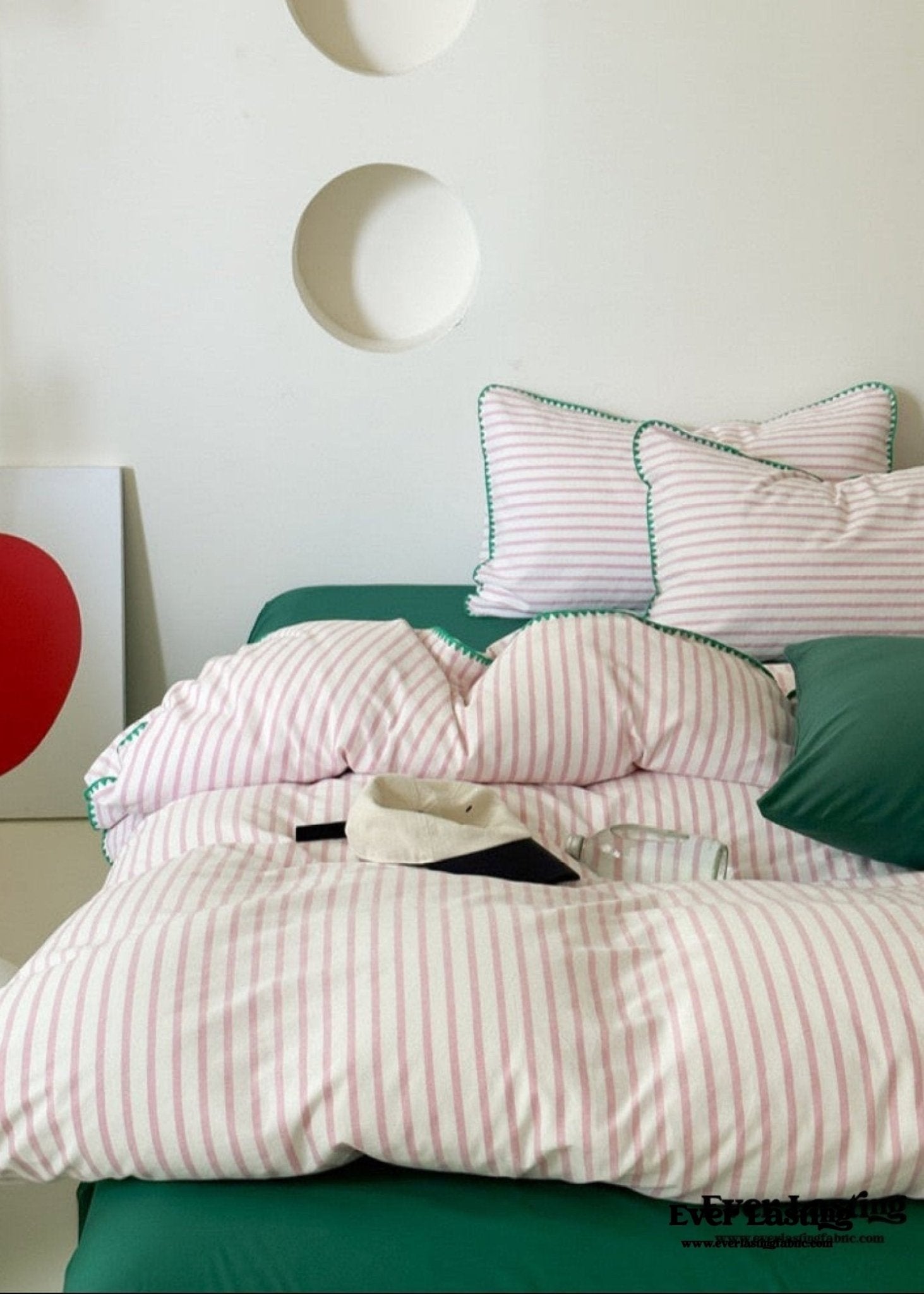 Pepper Candy Stripe Bedding Bundle - Ever Lasting