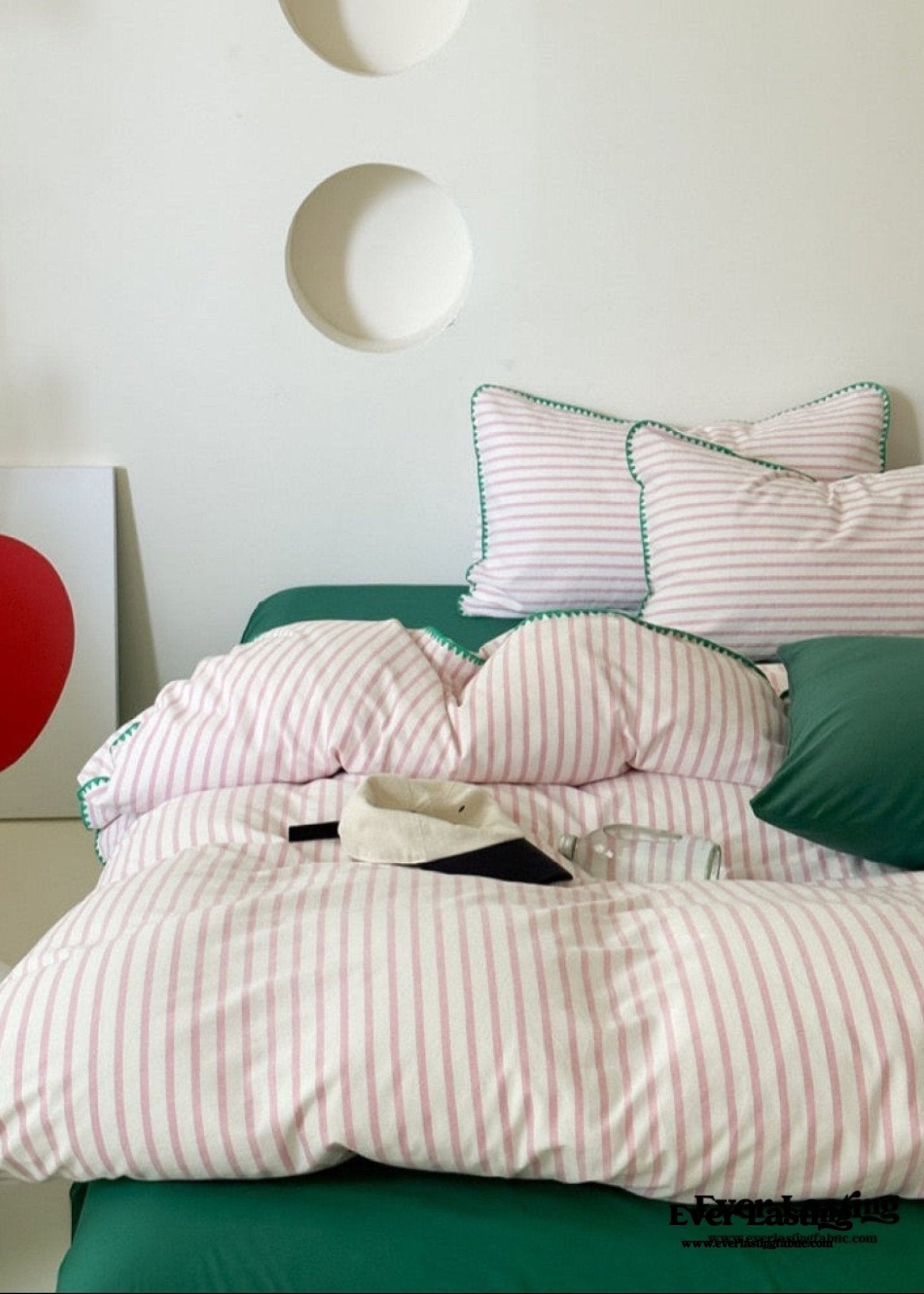 Pepper Candy Stripe Bedding Set / Fuchsia - Ever Lasting