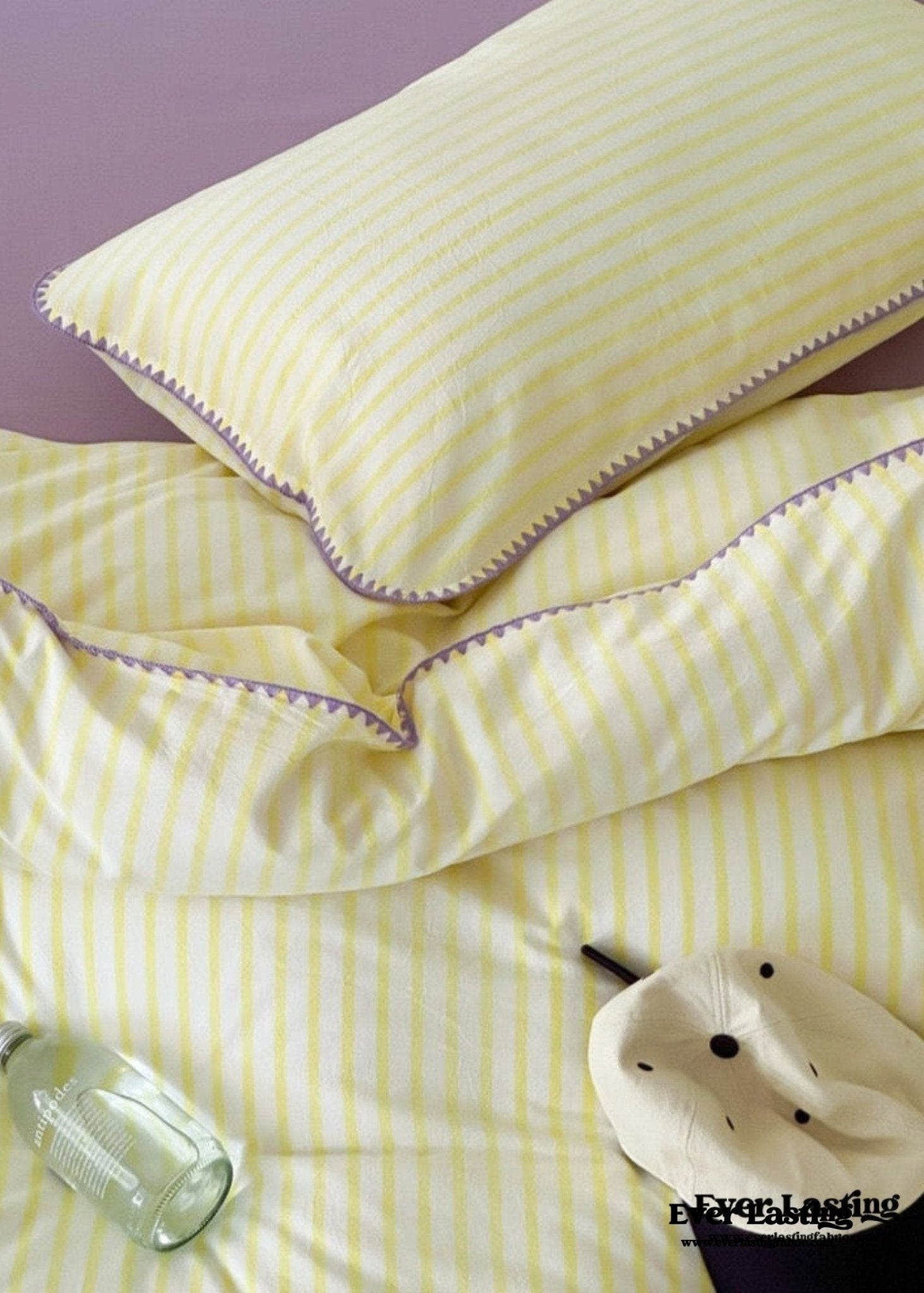 Pepper Candy Stripe Bedding Set / Fuchsia - Ever Lasting