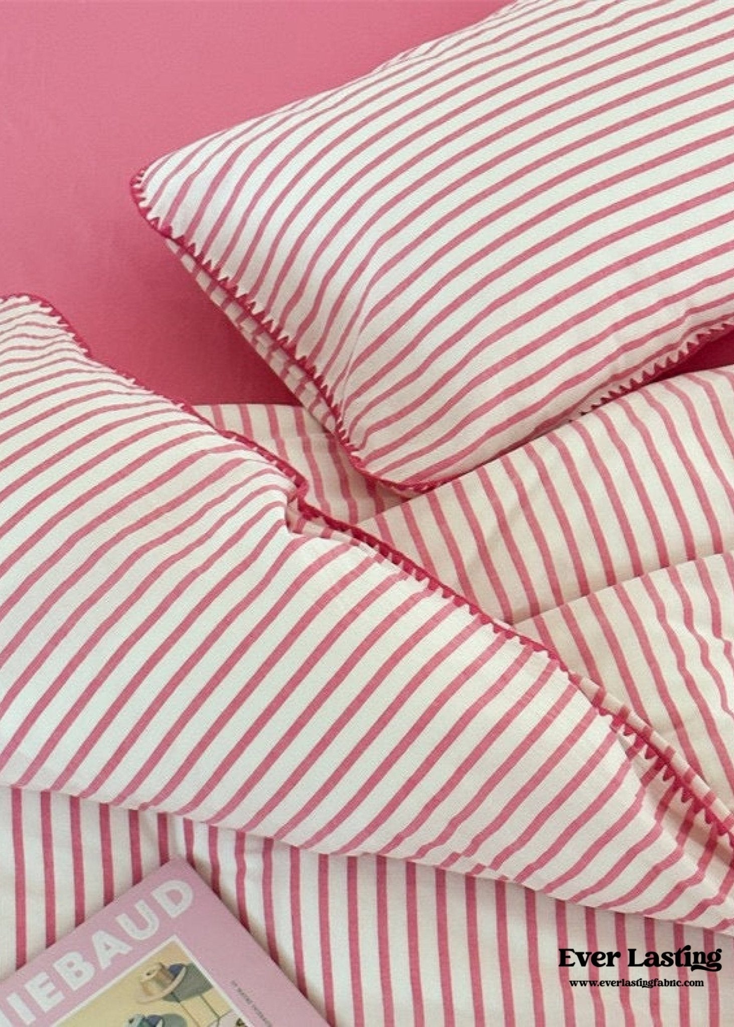 Pepper Candy Stripe Bedding Set / Fuchsia - Ever Lasting