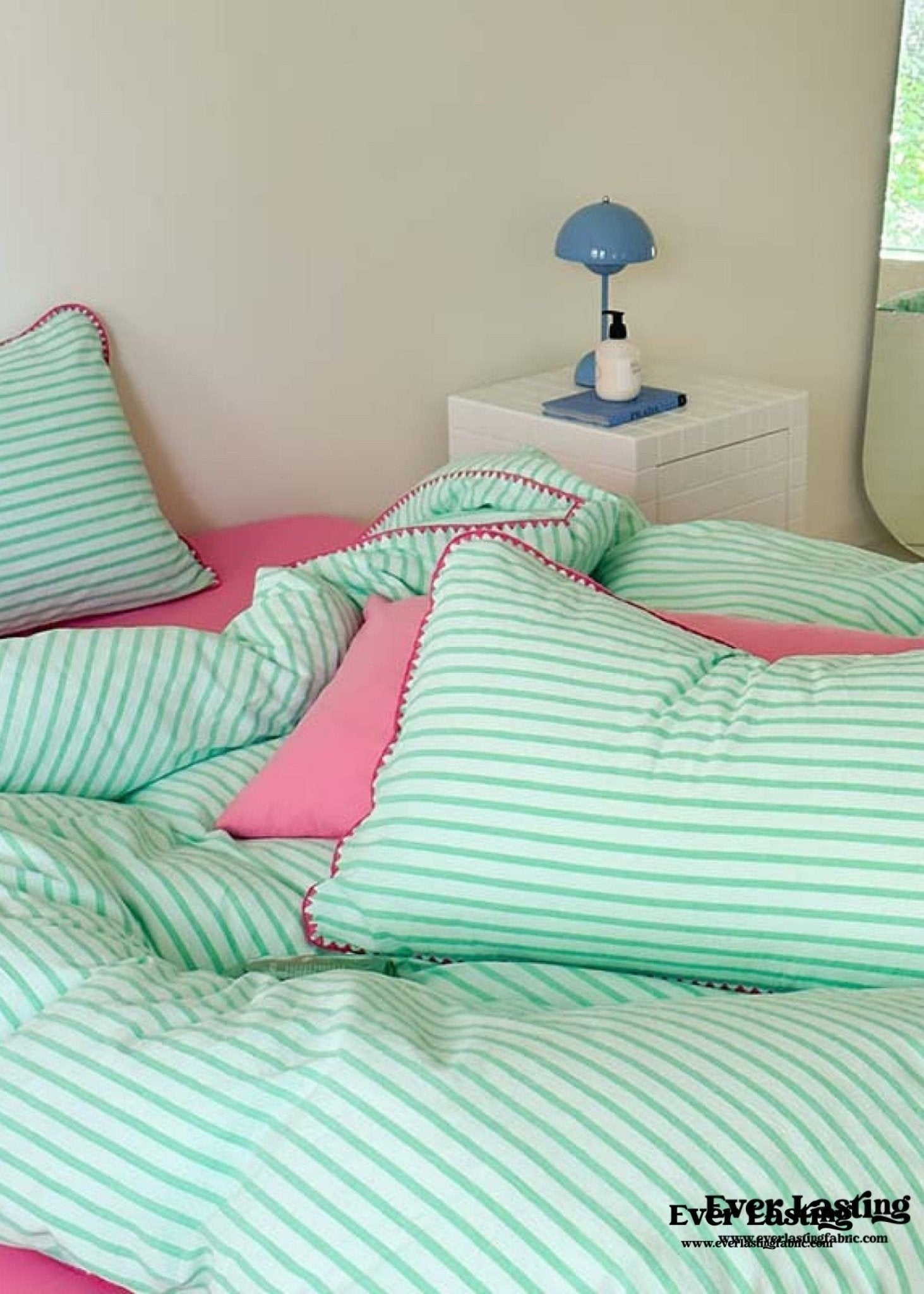 Pepper Candy Stripe Bedding Set / Fuchsia - Ever Lasting