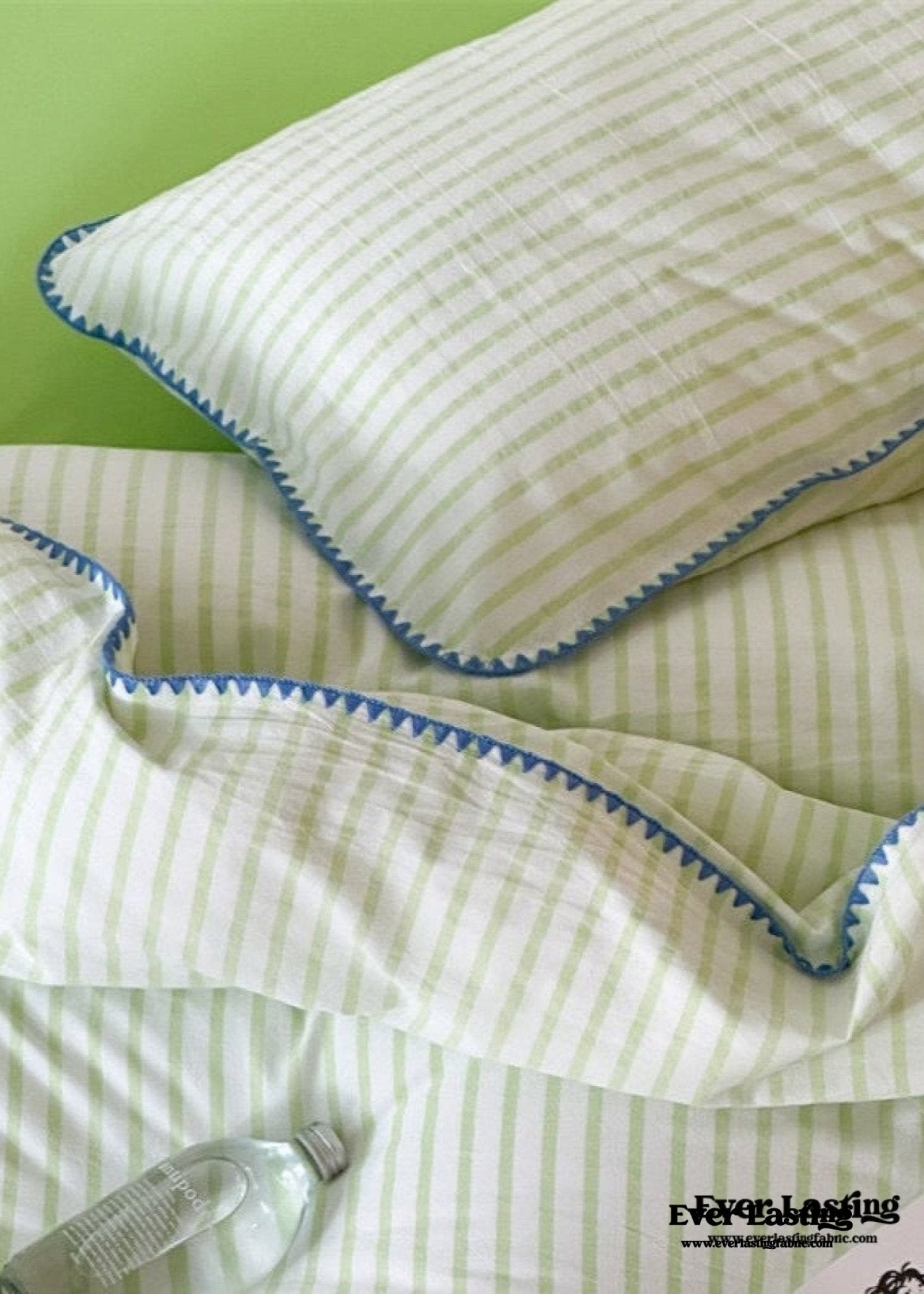 Pepper Candy Stripe Bedding Set / Purple + Green - Ever Lasting