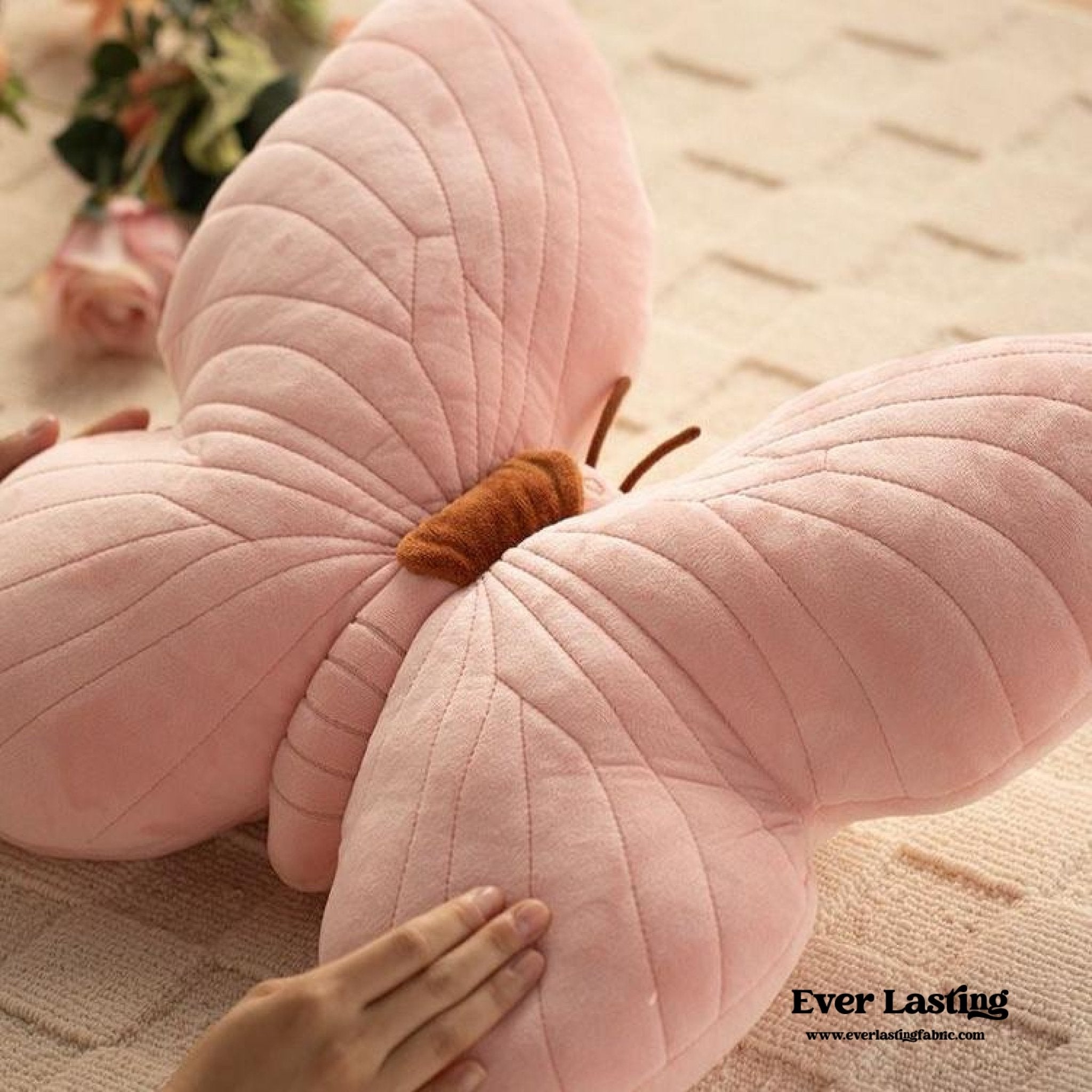 Pink Butterfly Pillow - Ever Lasting