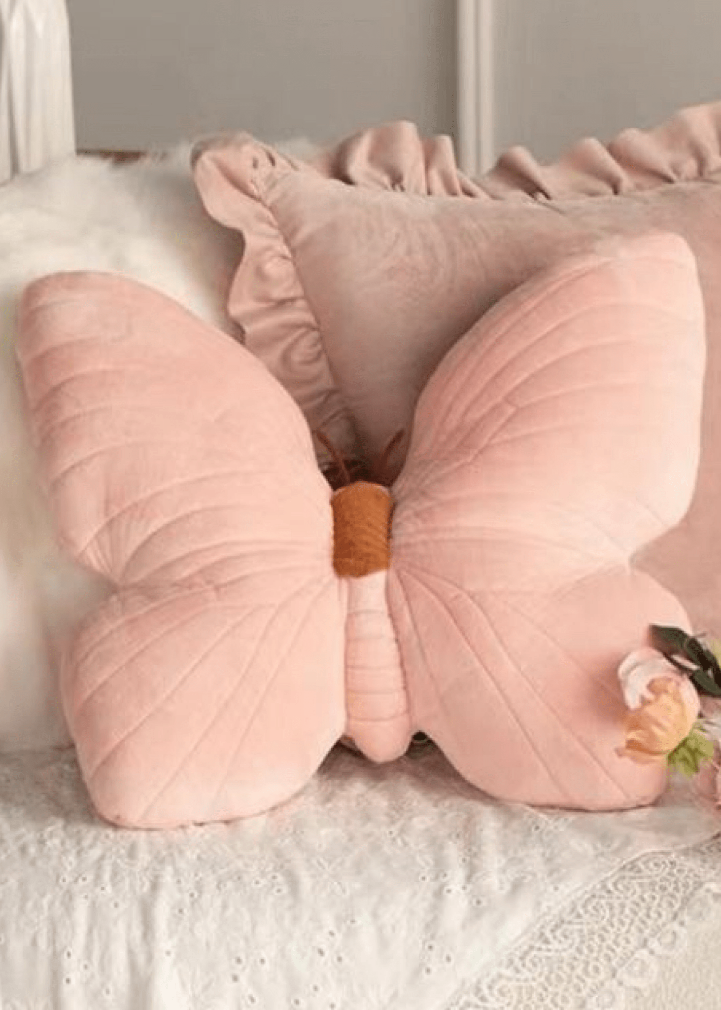 Pink Butterfly Pillow - Ever Lasting