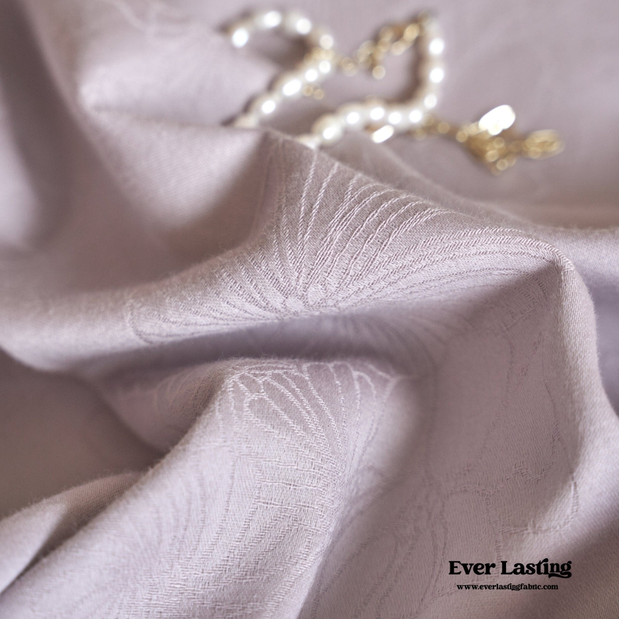 Pink Lavender Satin Jacquard Long - Staple Cotton Bedding Bundle - Ever Lasting