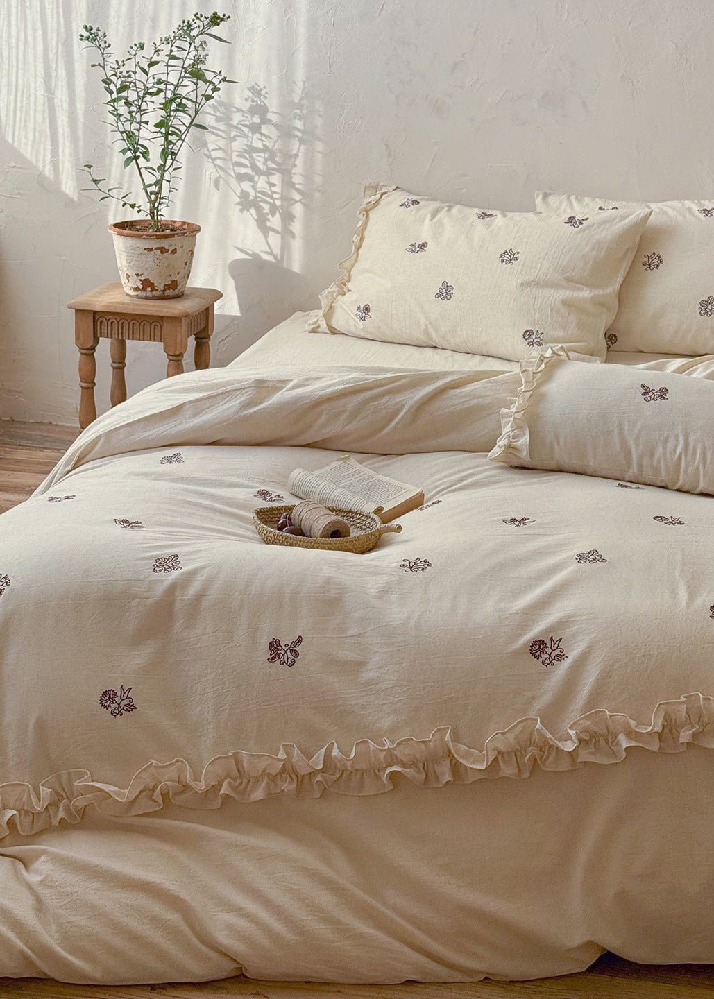 -Ever Lasting - Piper Floral Ruffle Bedding Bundle -Bedding Bundle -Ever Lasting