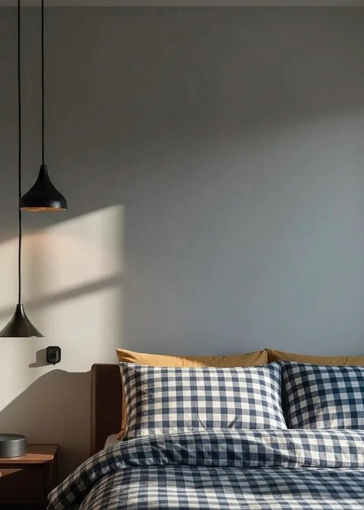 - Ever Lasting - Plaid Bedding Set / Blue + Mustard - Bedding Set - Ever Lasting