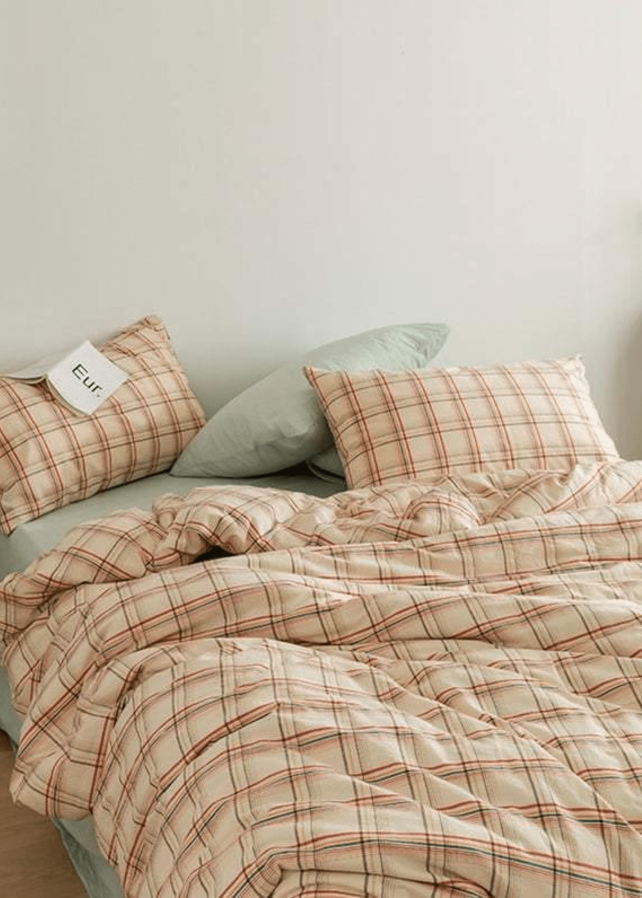 - Ever Lasting - Plaid Bedding Set / Blue + Mustard - Bedding Set - Ever Lasting