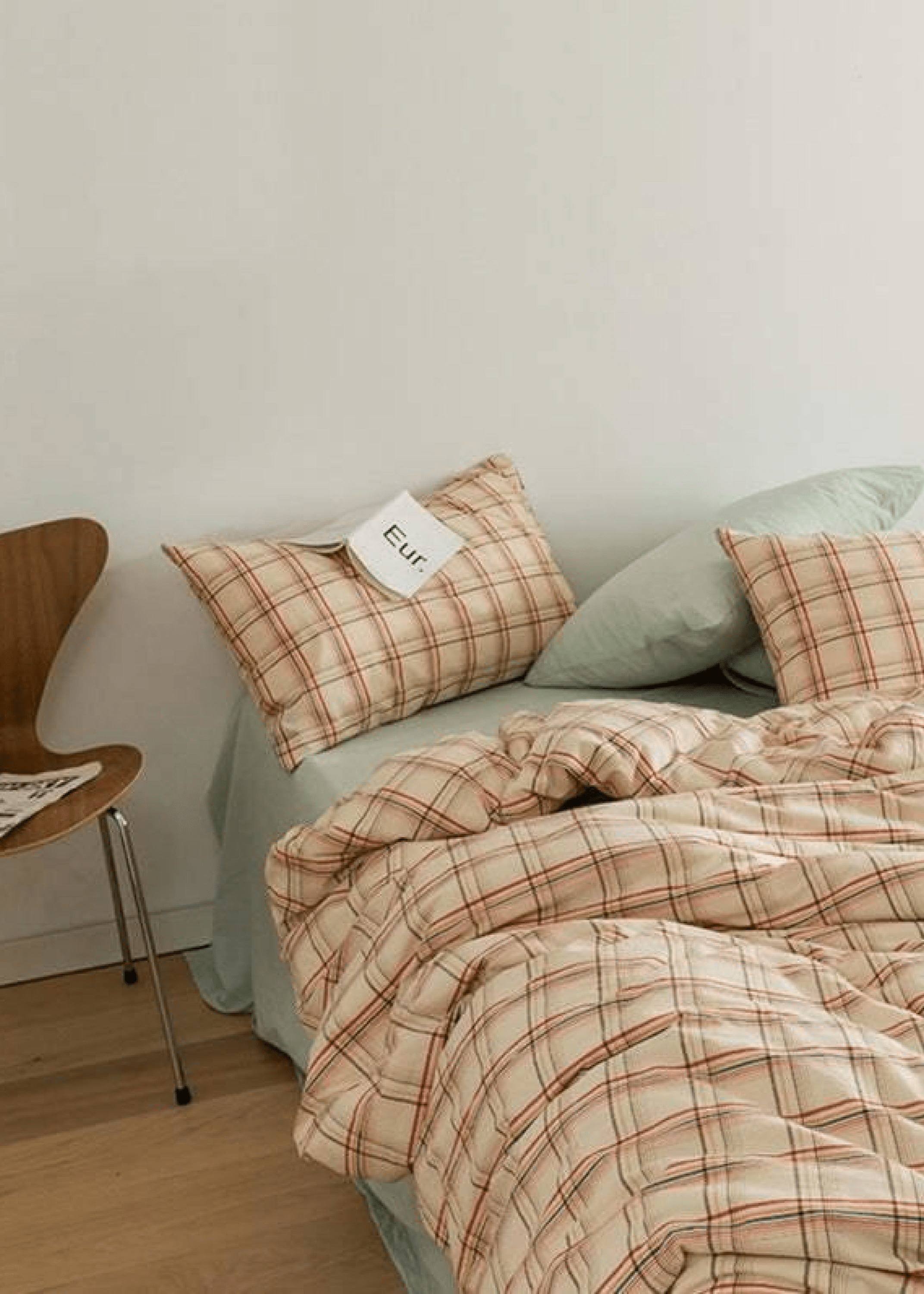 - Ever Lasting - Plaid Bedding Set / Blue + Mustard - Bedding Set - Ever Lasting