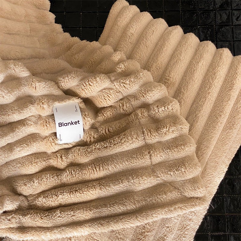 - Ever Lasting - Plush Cozy Jacquard Blanket / Blue - Blankets - Ever Lasting