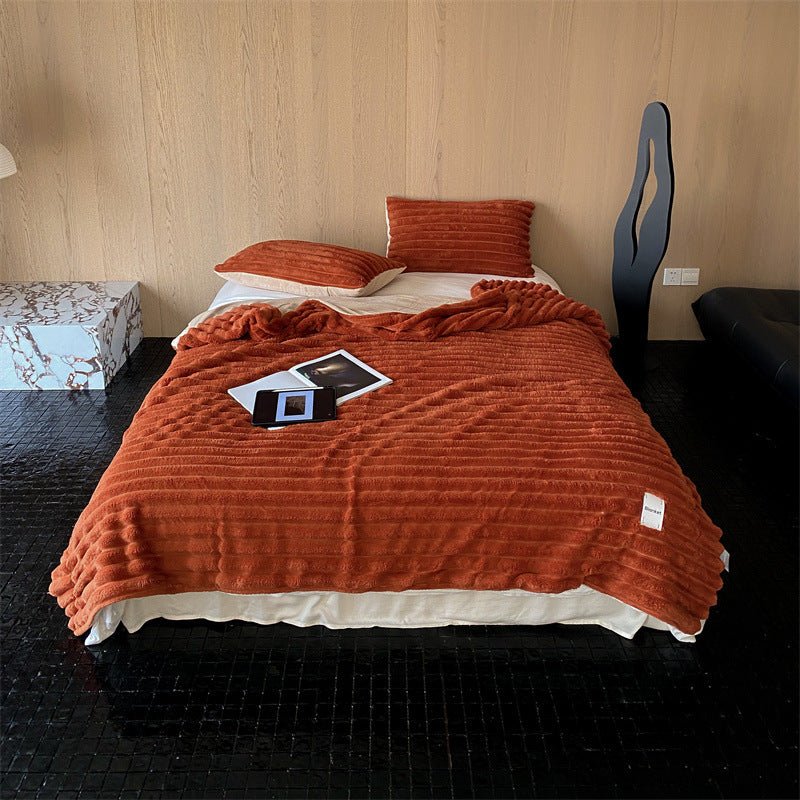 - Ever Lasting - Plush Cozy Jacquard Blanket / Blue - Blankets - Ever Lasting