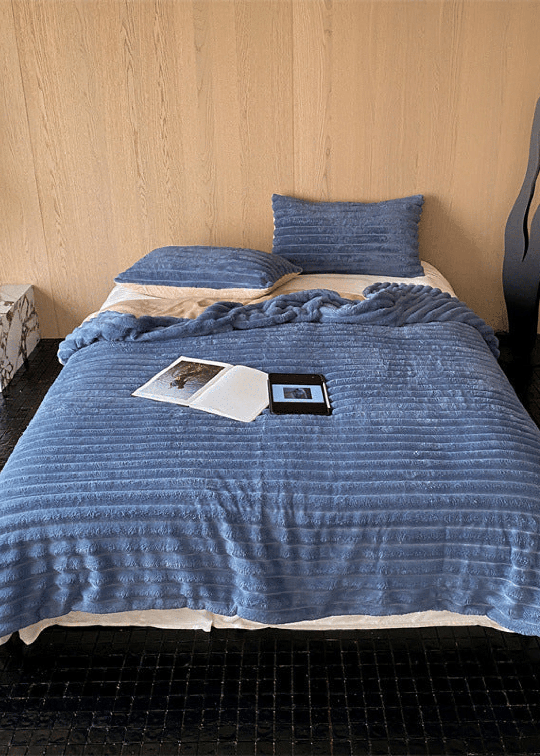 - Ever Lasting - Plush Cozy Jacquard Blanket / Cream White - Blankets - Ever Lasting