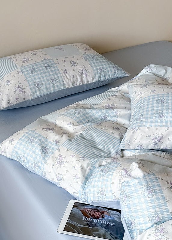 - Ever Lasting - Poppy Patchwork Floral Bedding Set / Pink - Bedding Set - Ever Lasting