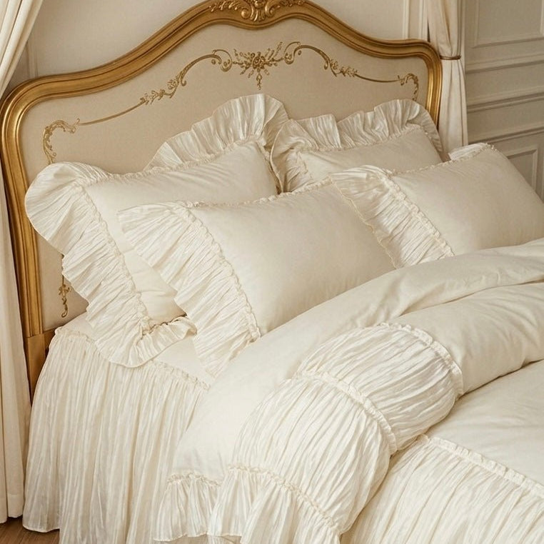 - Ever Lasting - Quinn Lace Bedding Set / White - Bedding Set - Ever Lasting