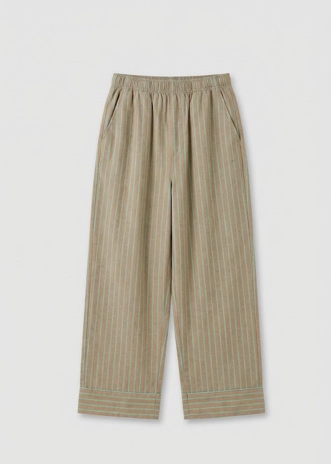 - Ever Lasting - Reese Long - Sleeve Striped Pajama Set / Purple - Pajamas - Ever Lasting