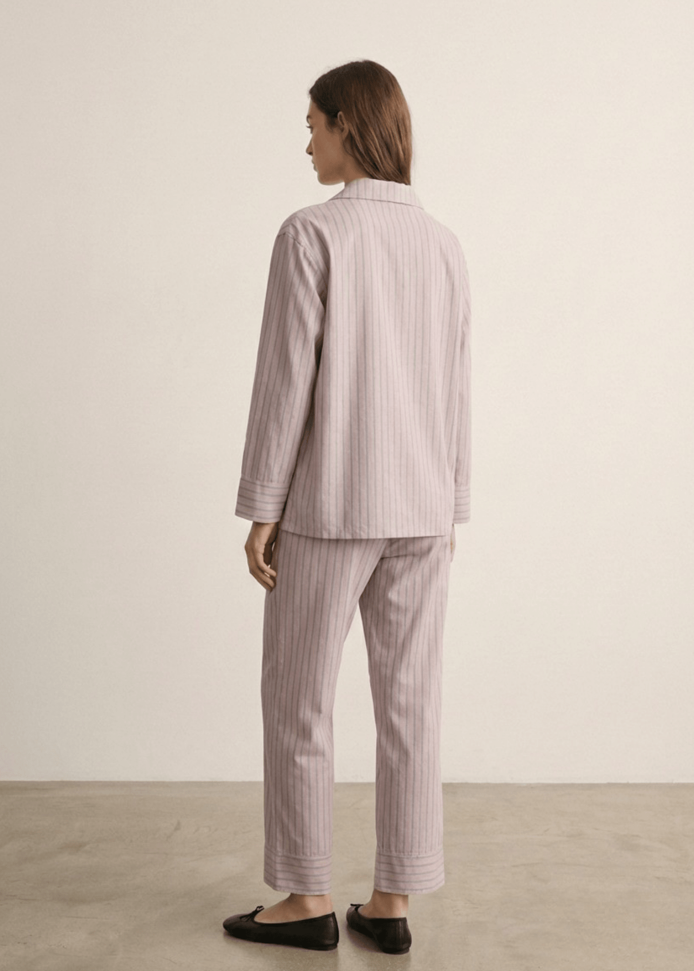 - Ever Lasting - Reese Long - Sleeve Striped Pajama Set / Purple - Pajamas - Ever Lasting