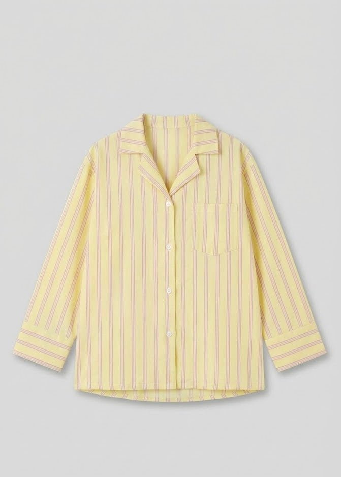 - Ever Lasting - Reese Long - Sleeve Striped Pajama Set / Purple - Pajamas - Ever Lasting