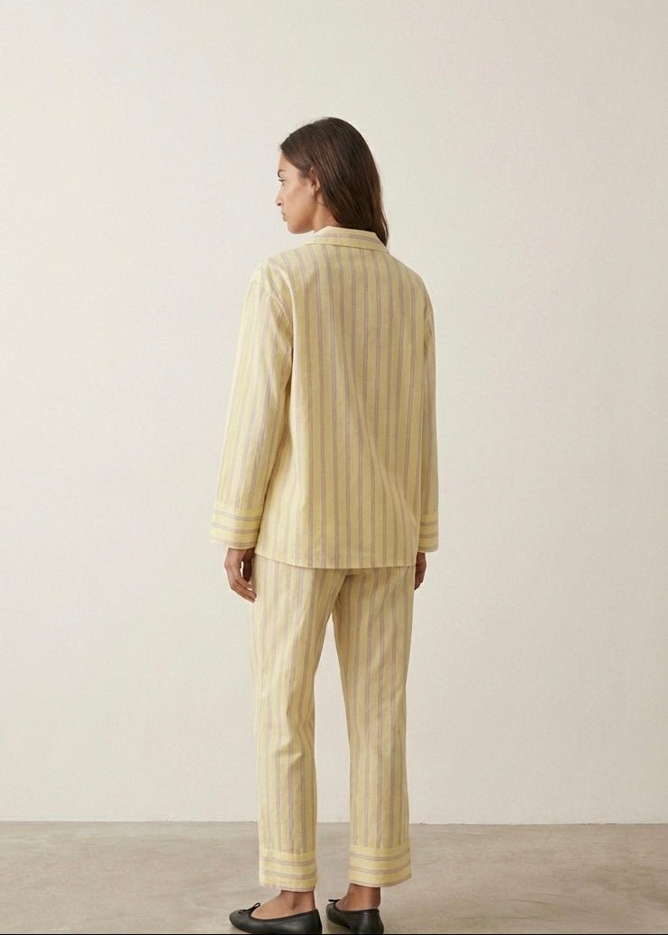 - Ever Lasting - Reese Long - Sleeve Striped Pajama Set / Purple - Pajamas - Ever Lasting