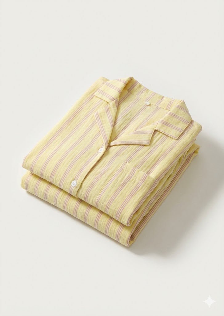 - Ever Lasting - Reese Long - Sleeve Striped Pajama Set / Purple - Pajamas - Ever Lasting